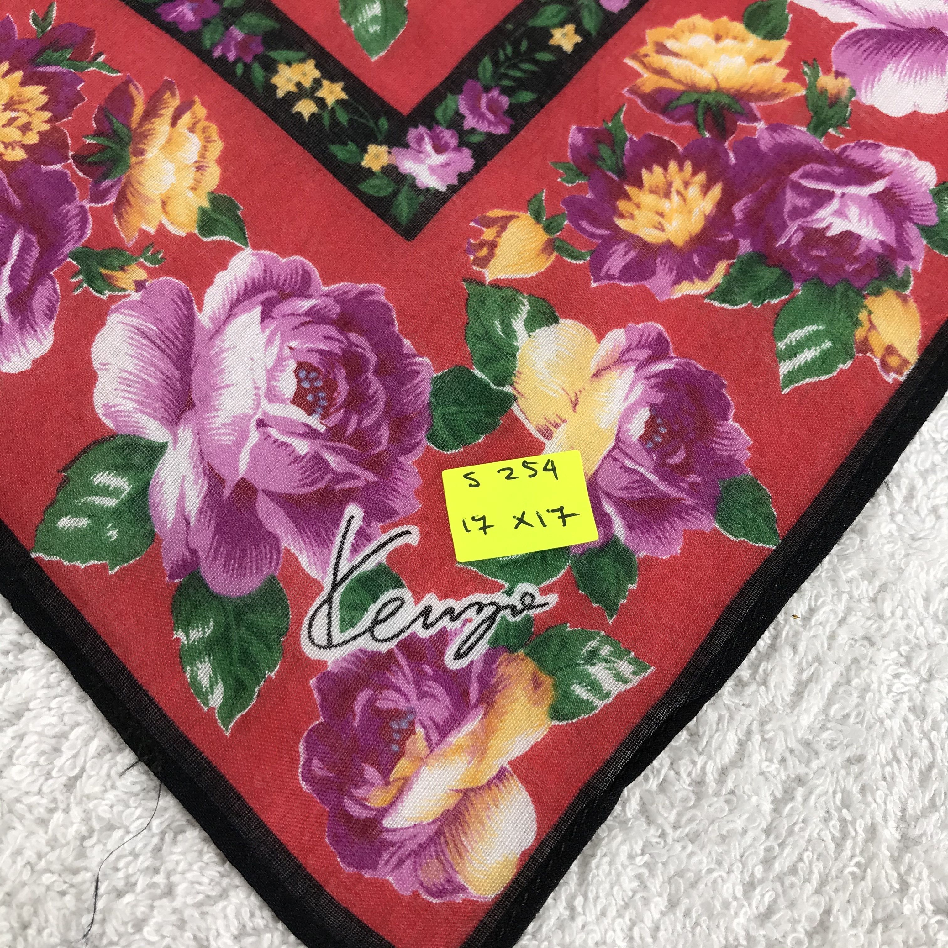 Kenzo × Vintage Kenzo Bandana / Handkerchief / Neckerchief - S254 Size ONE SIZE - 5 Thumbnail