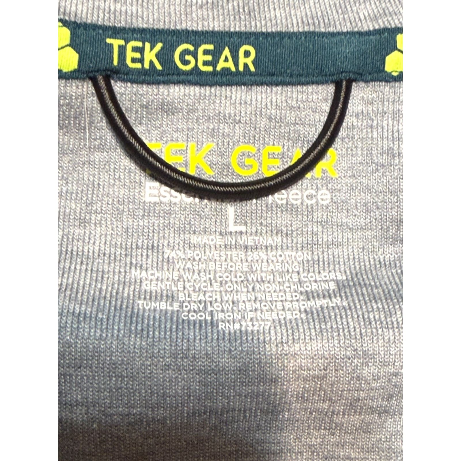 Tek Gear Tek Gear Sweatshirt Mens Size Large Blue Black Full Zip Essential Fleece Size US L / EU 52-54 / 3 - 5 Thumbnail