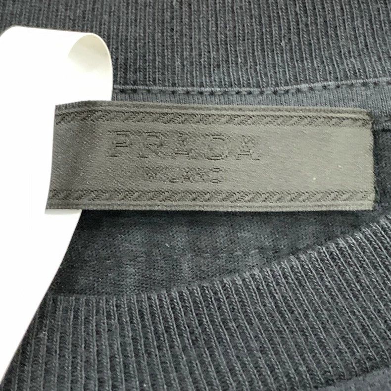 Prada Prada Logo triangle black and gray round-neck cotton short- Size US S / EU 44-46 / 1 - 5 Thumbnail