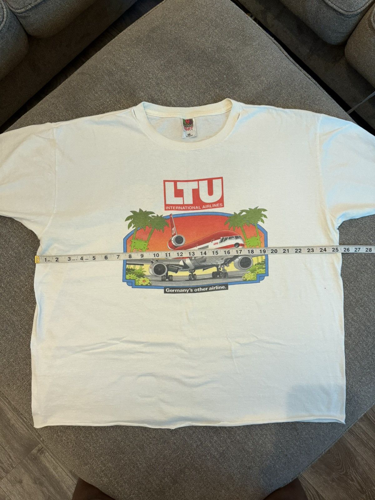 Vintage Vintage LTU International Airlines T Shirt Size US XL / EU 56 / 4 - 5 Thumbnail