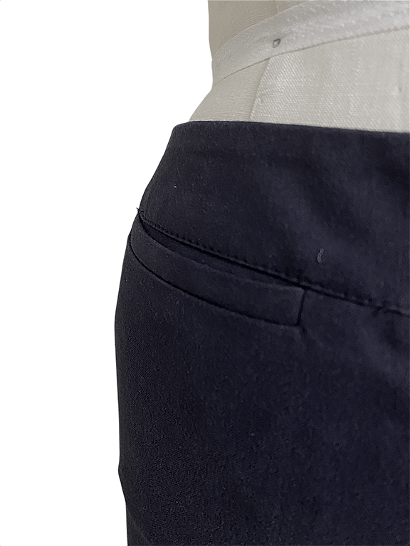 Piazza Sempione Navy tapered cigarette pant with waistband Size 30" / US 8 / IT 44 - 4 Thumbnail