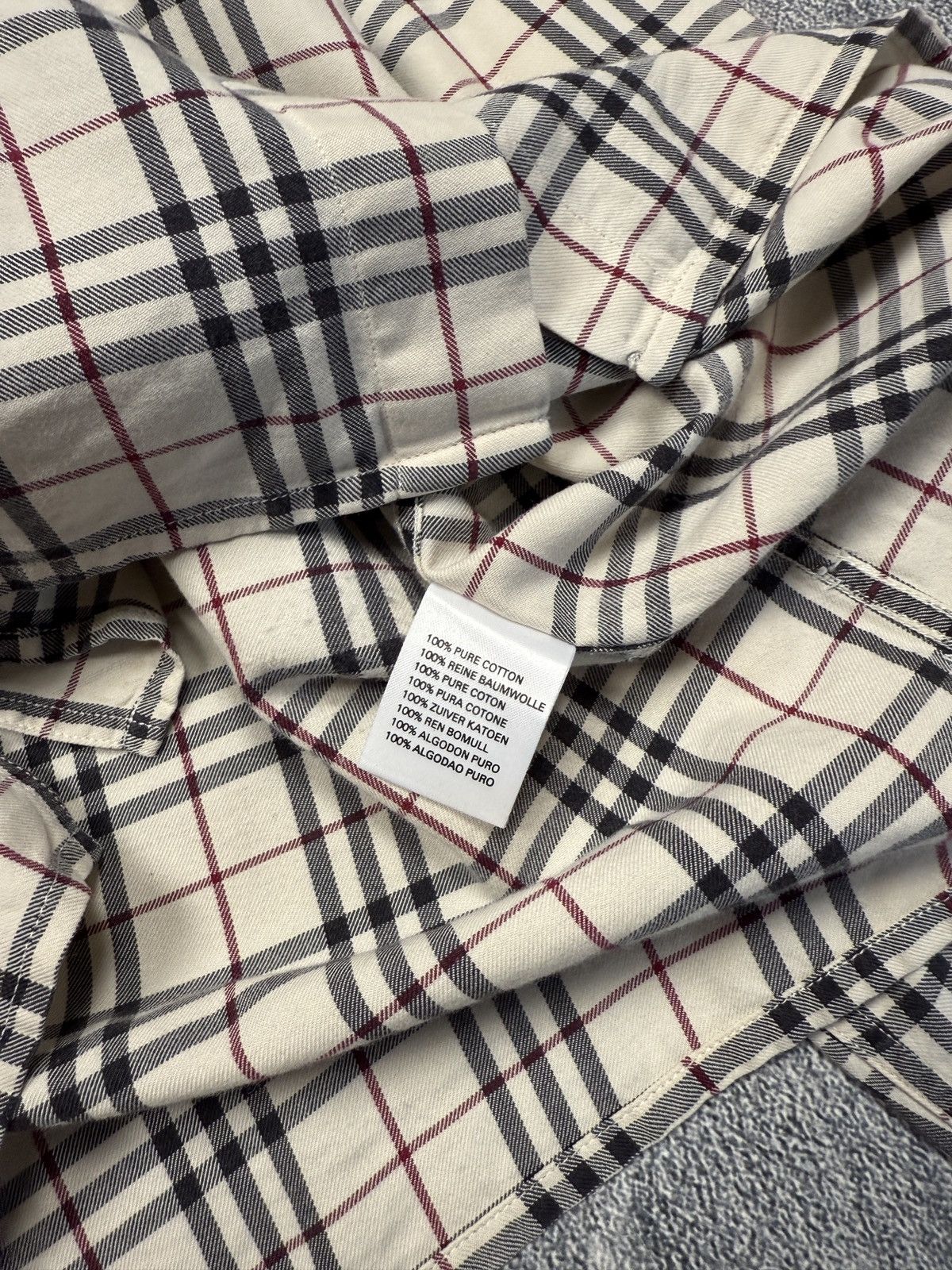 Burberry Vintage Burberry Monogram Cell Shirt Size US M / EU 48-50 / 2 - 9 Thumbnail