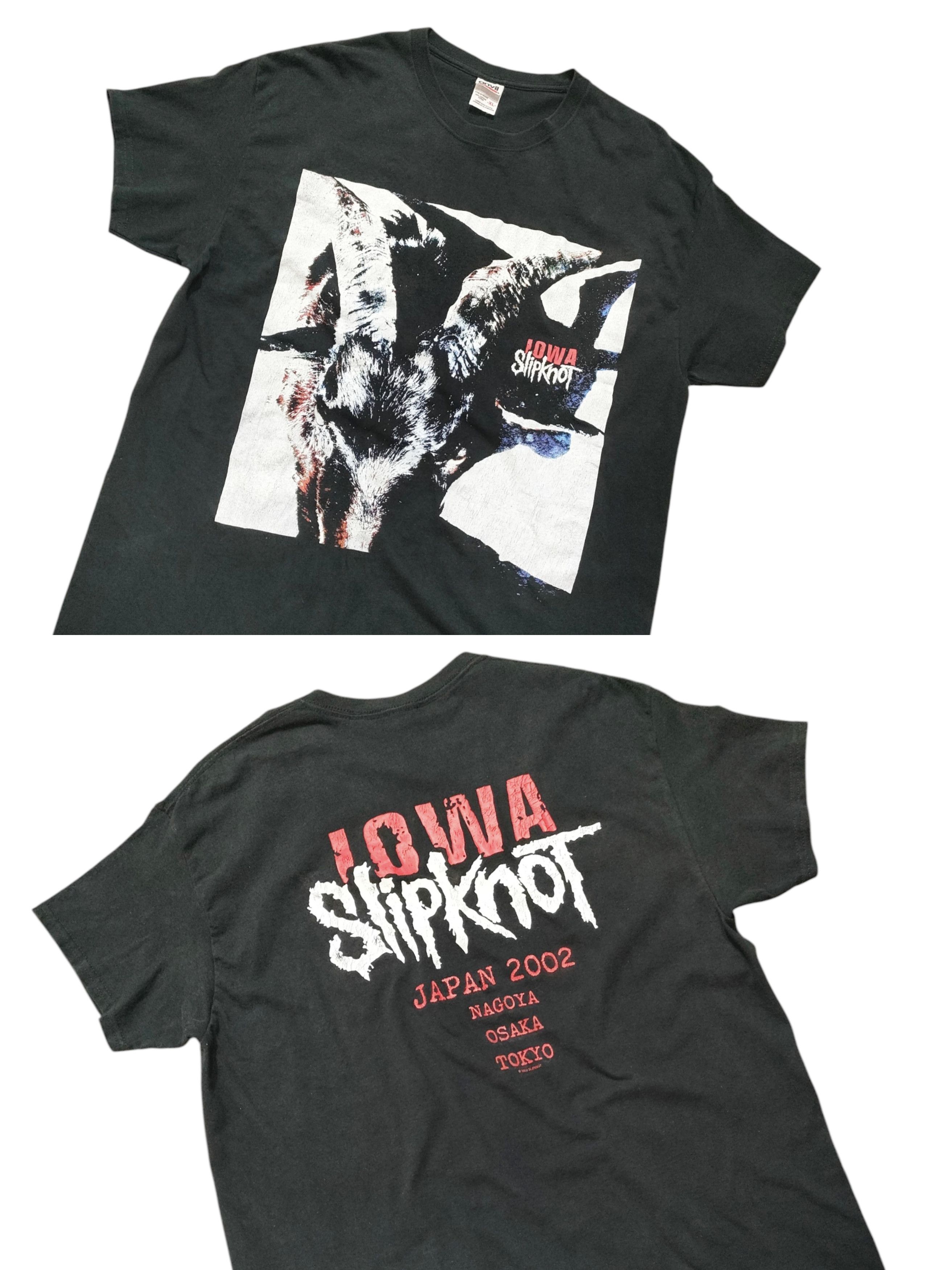 Band Tees × Vintage 2002 Slipknot Iowa Japan Tour *Very Rare