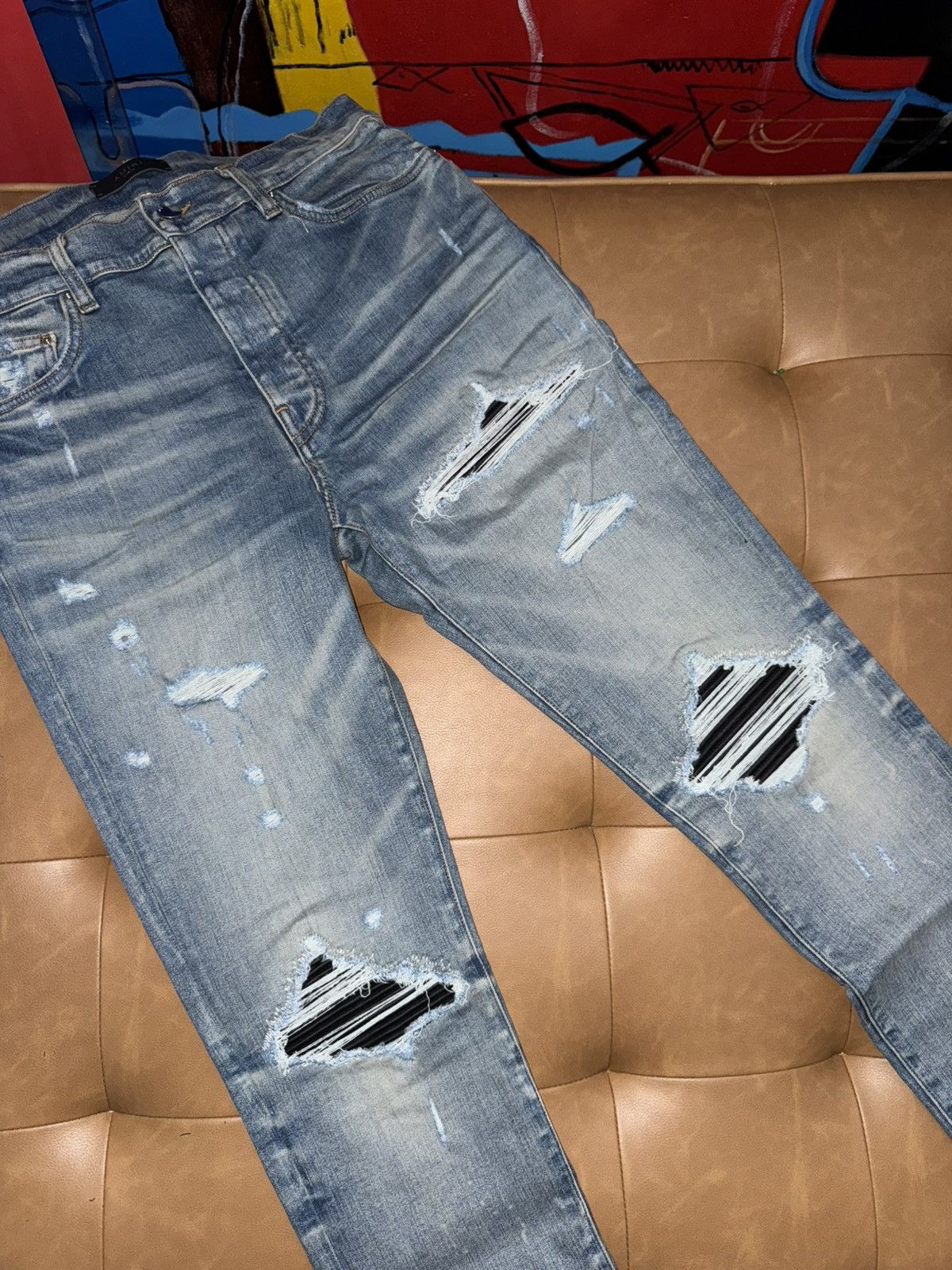 Amiri Amiri indigo mx1 jeans Size US 34 / EU 50 - 3 Thumbnail