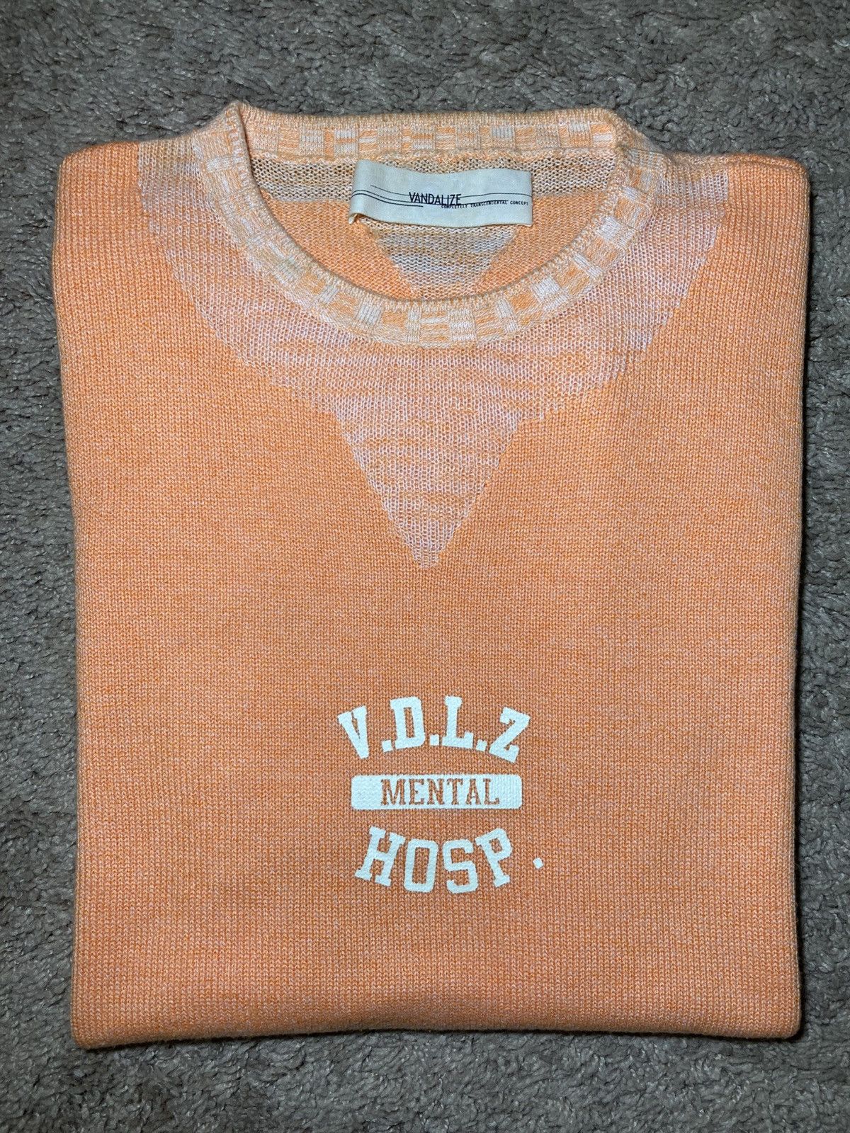 Vandalize SS99 Vandalize Mental Hospital Peach Sweater1999 Undercover Size US M / EU 48-50 / 2 - 1 Thumbnail