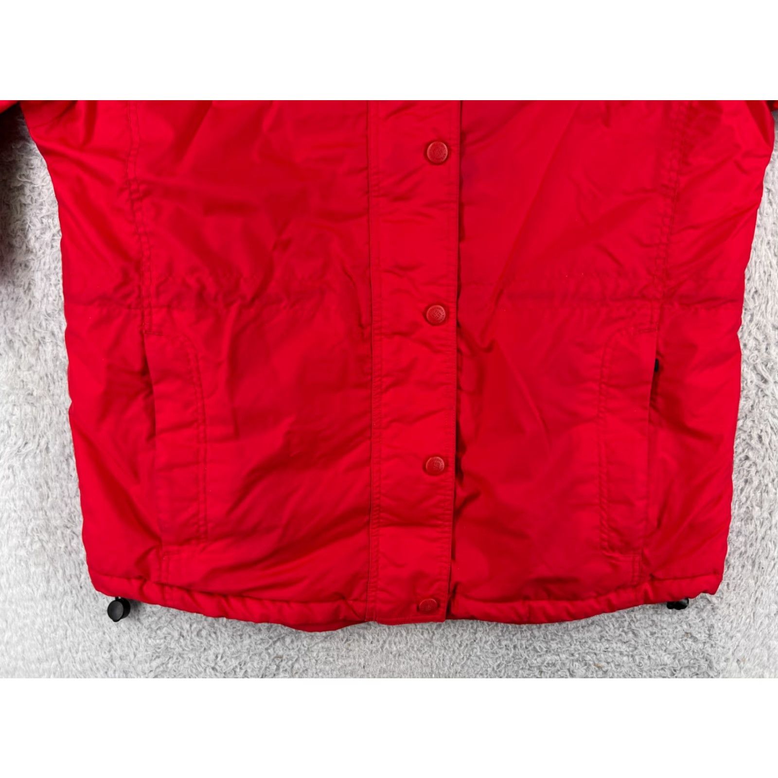 Etro Columbia Womens Medium Red Windbreaker Hooded Full Zip Retro 90s Style Jacket Size M / US 6-8 / IT 42-44 - 7 Thumbnail