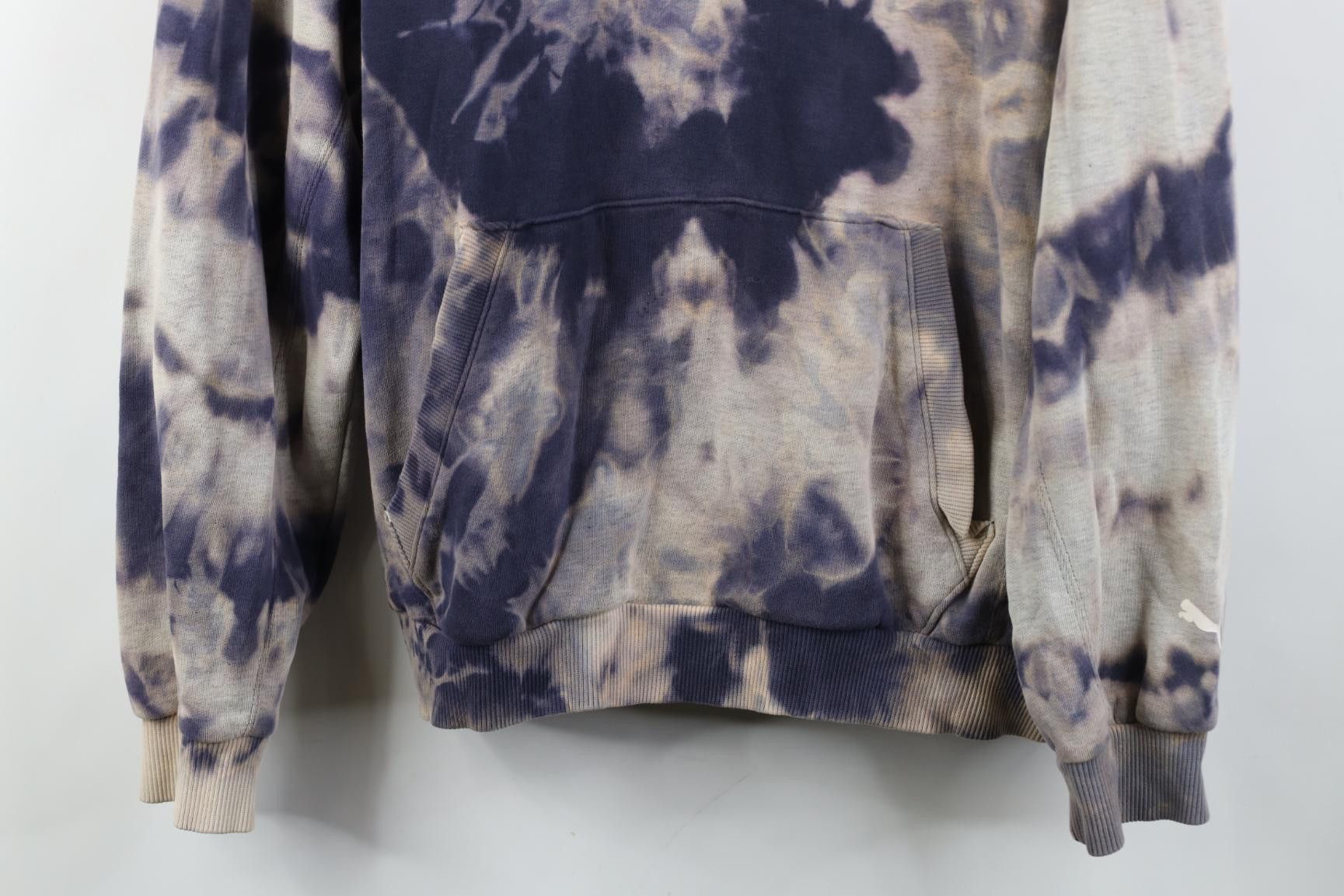 Puma Vintage Y2K Puma Spell Out Acid Wash Hoodie Sweatshirt Blue Size US M / EU 48-50 / 2 - 3 Thumbnail