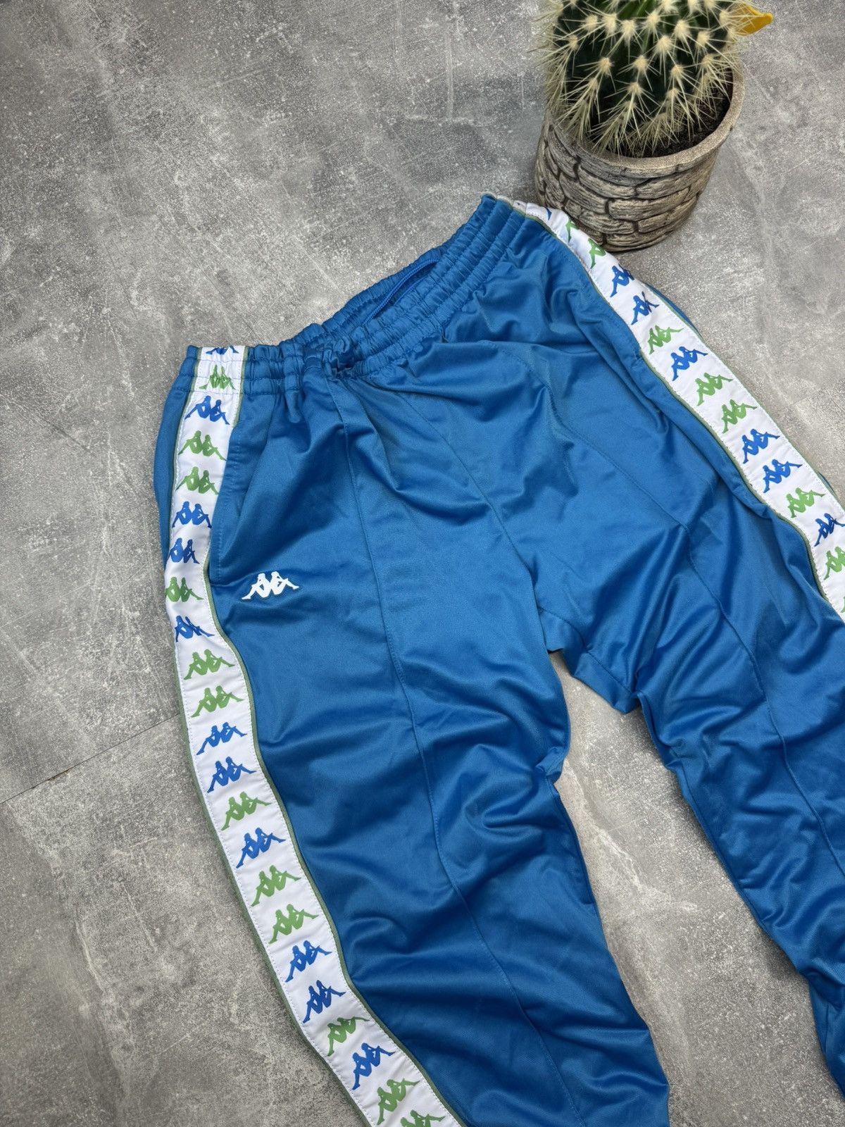 Kappa × Vintage VINTAGE KAPPA BLUE CLASSIC STRIPE TRACK PANTS Size US 33 - 5 Thumbnail