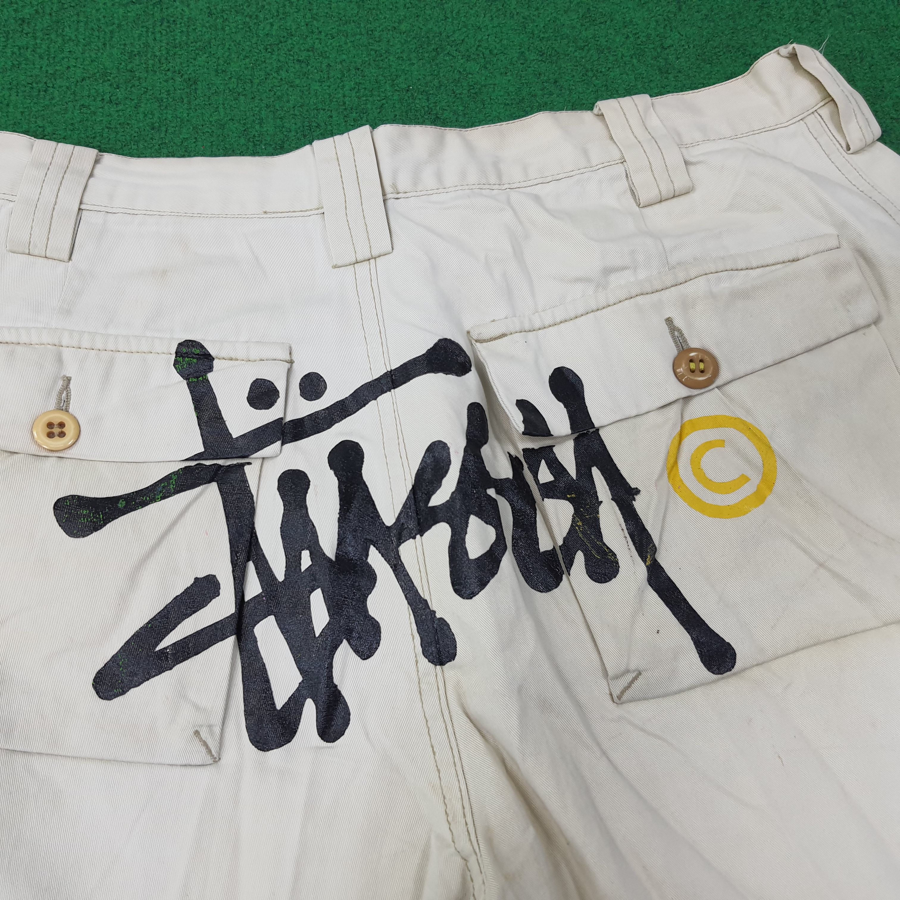 Other Vintage Stussy Streetwear Custom Logo Short Pants C244N7 Size US 34 / EU 50 - 2 Thumbnail