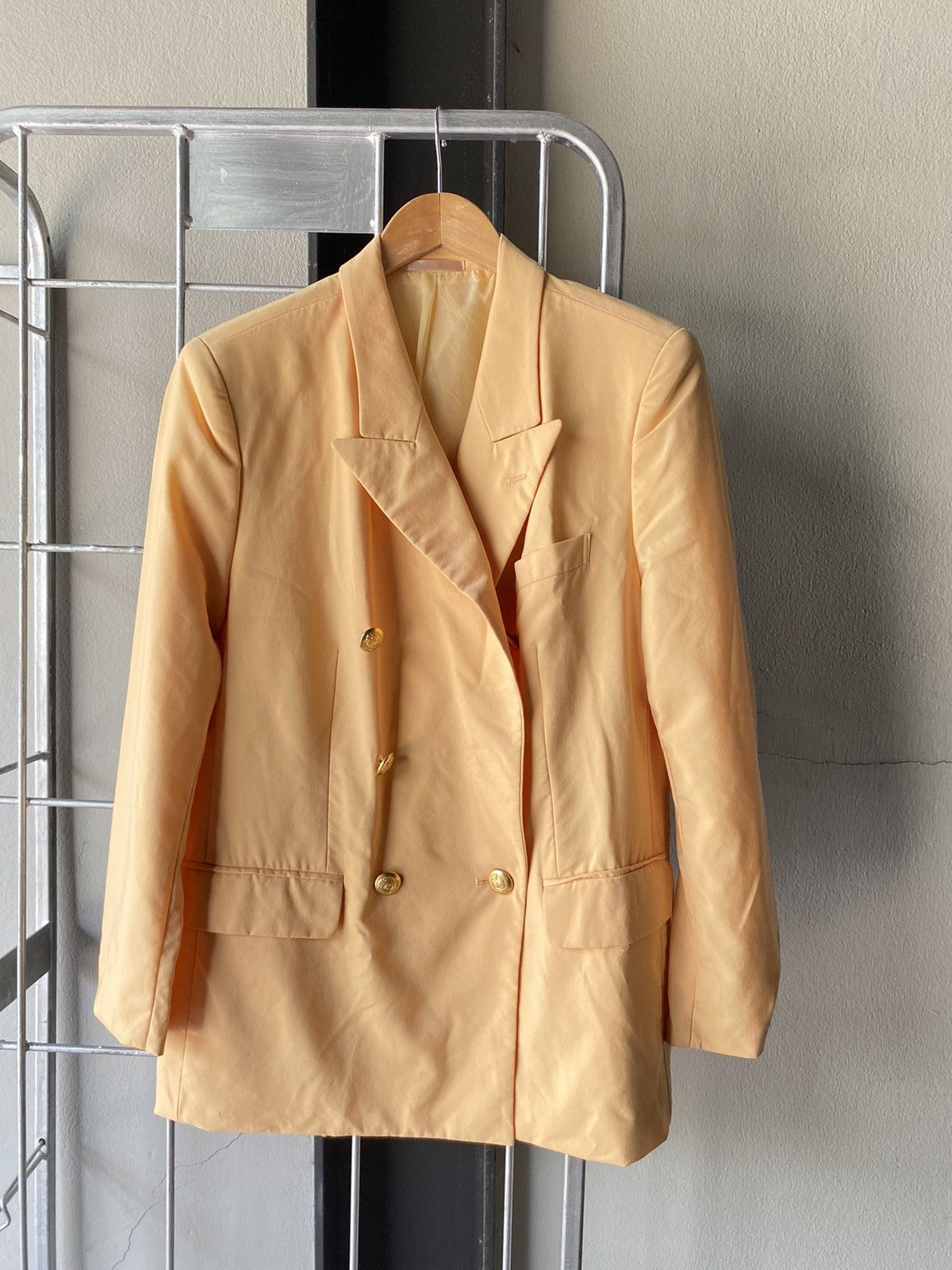 image of Burberry Vintage Yellow Haze Blazer, Women's