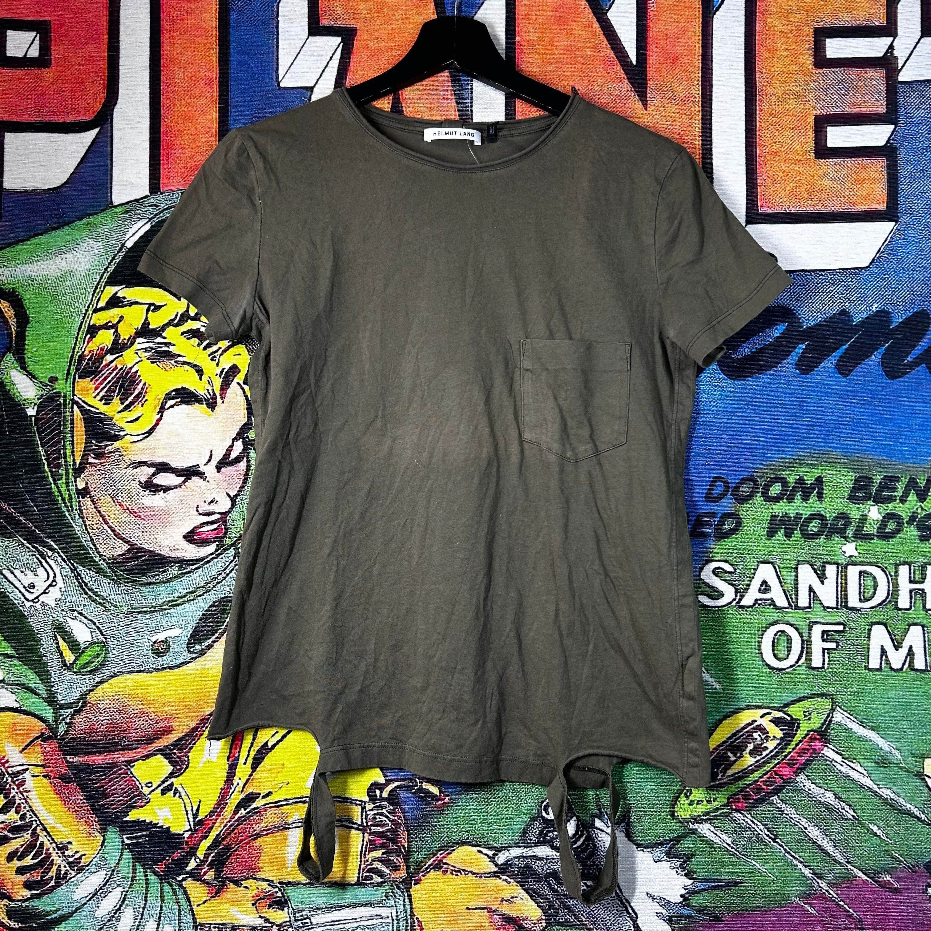 トップス Helmut Lang MUTUAL FUNDS sheer tops Helmut Lang Helmut Lang 'Mutual Funds' Sheer Nude/Yellow T