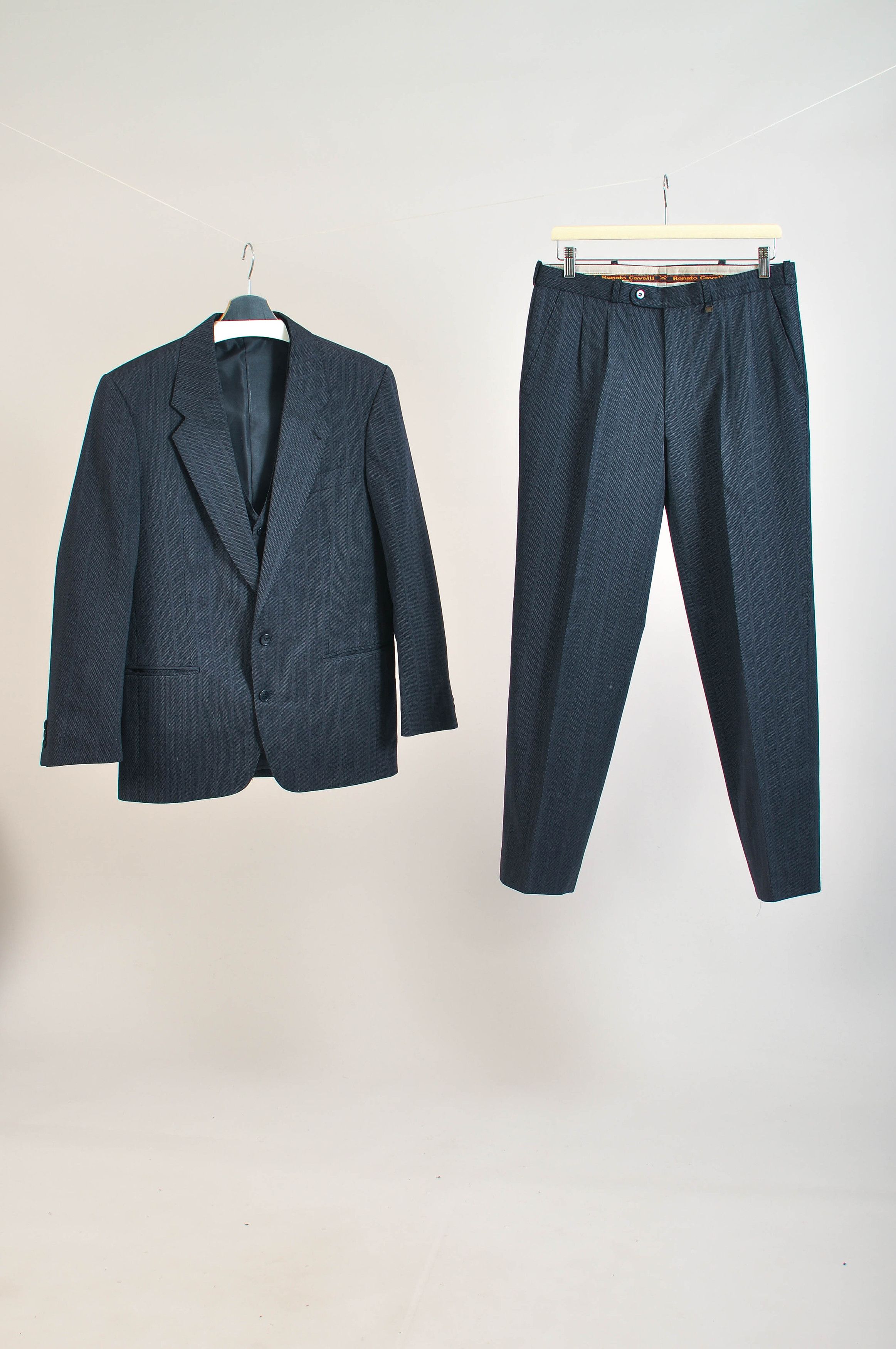 Other Navy striped three parts suit Size 40R - 1 Thumbnail