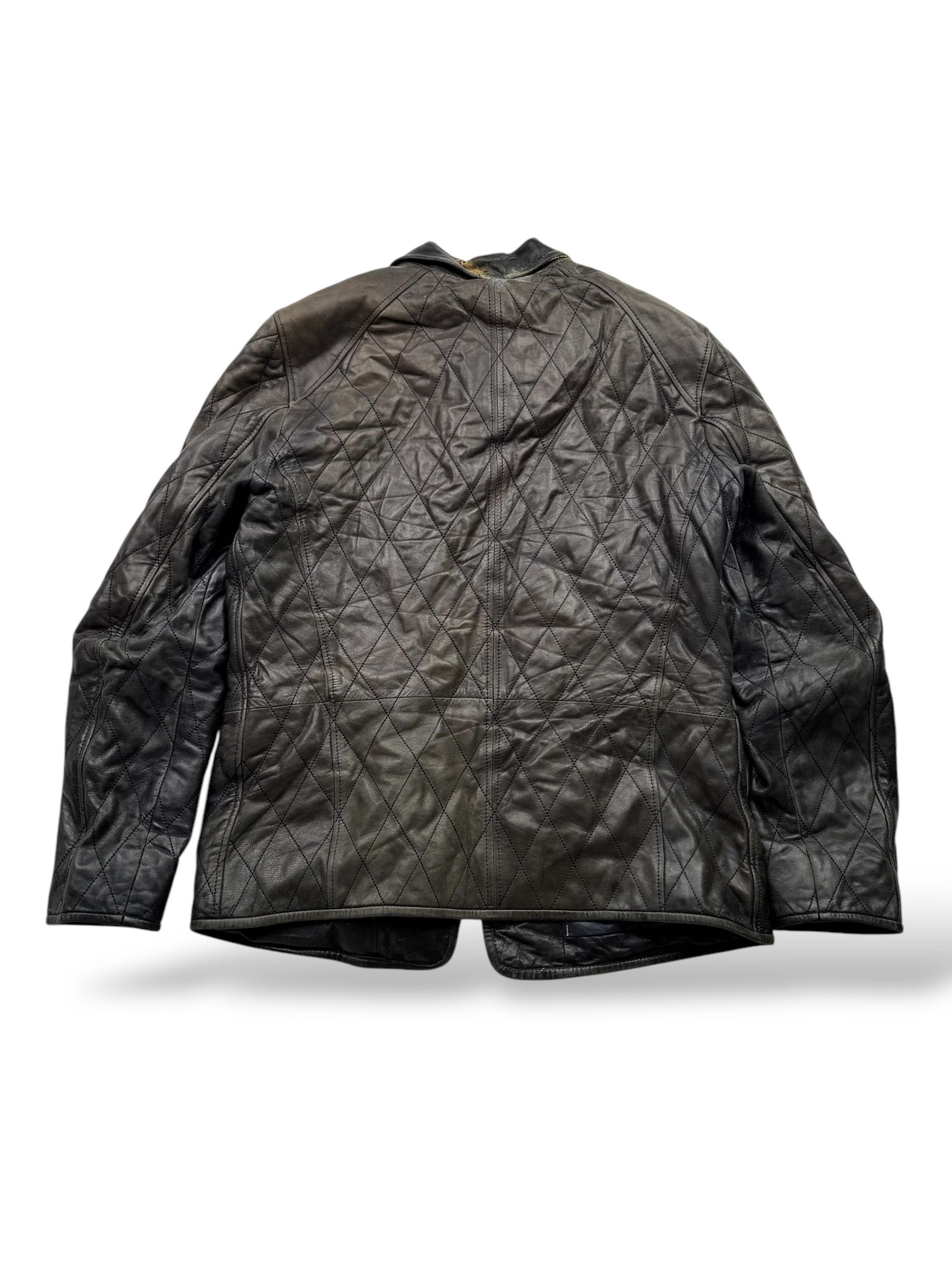 Vintage Vintage Sun Faded Leather Jacket W149(V9) Size US M / EU 48-50 / 2 - 8 Thumbnail