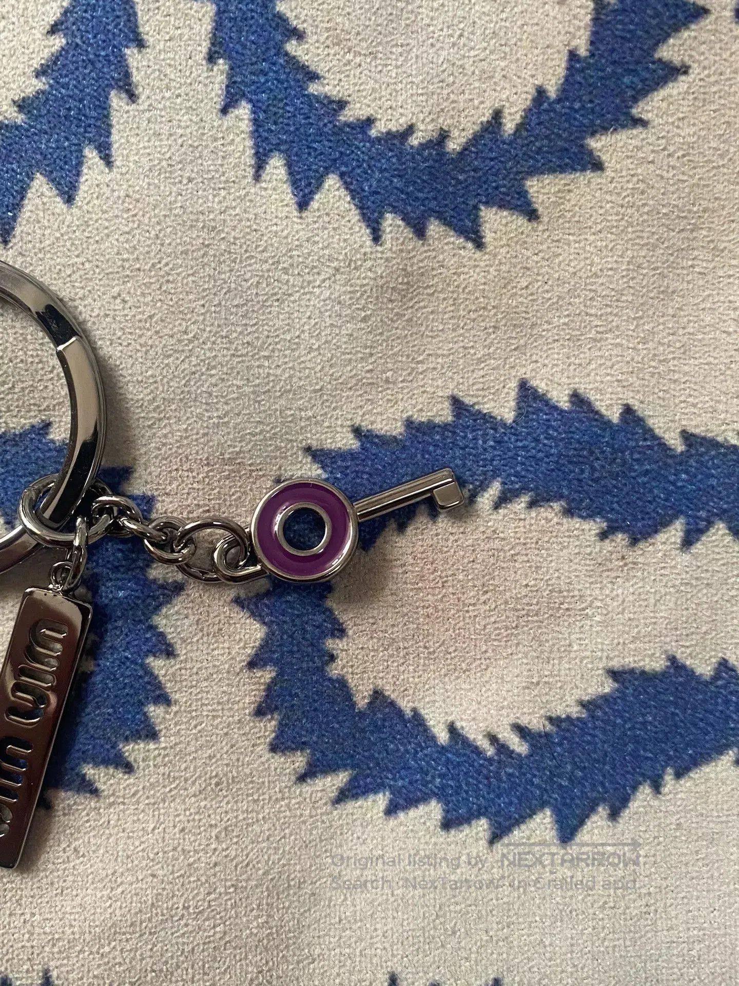 Vivienne Westwood Miu Miu Purple Gem Keychain. Size ONE SIZE - 6 Thumbnail