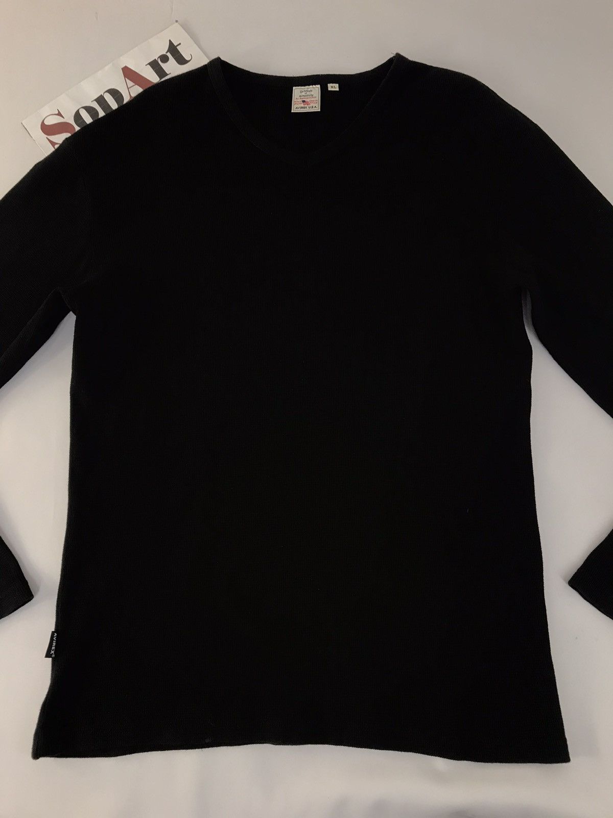 Avirex × Vintage Vintage Avirex Black Colour Long Sleeve S-Shirt Design Size US M / EU 48-50 / 2 - 3 Thumbnail