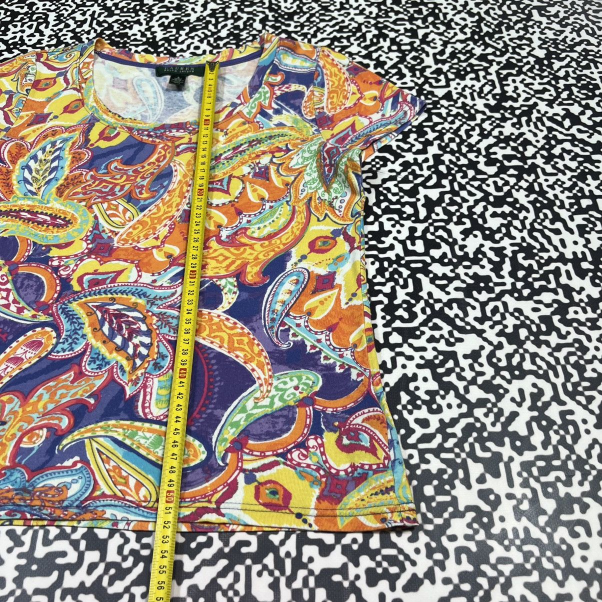 Lauren Ralph Lauren Vintage Y2K Lauren Ralph Lauren Art Luxury Floral T-shirt Size S / US 4 / IT 40 - 15 Thumbnail