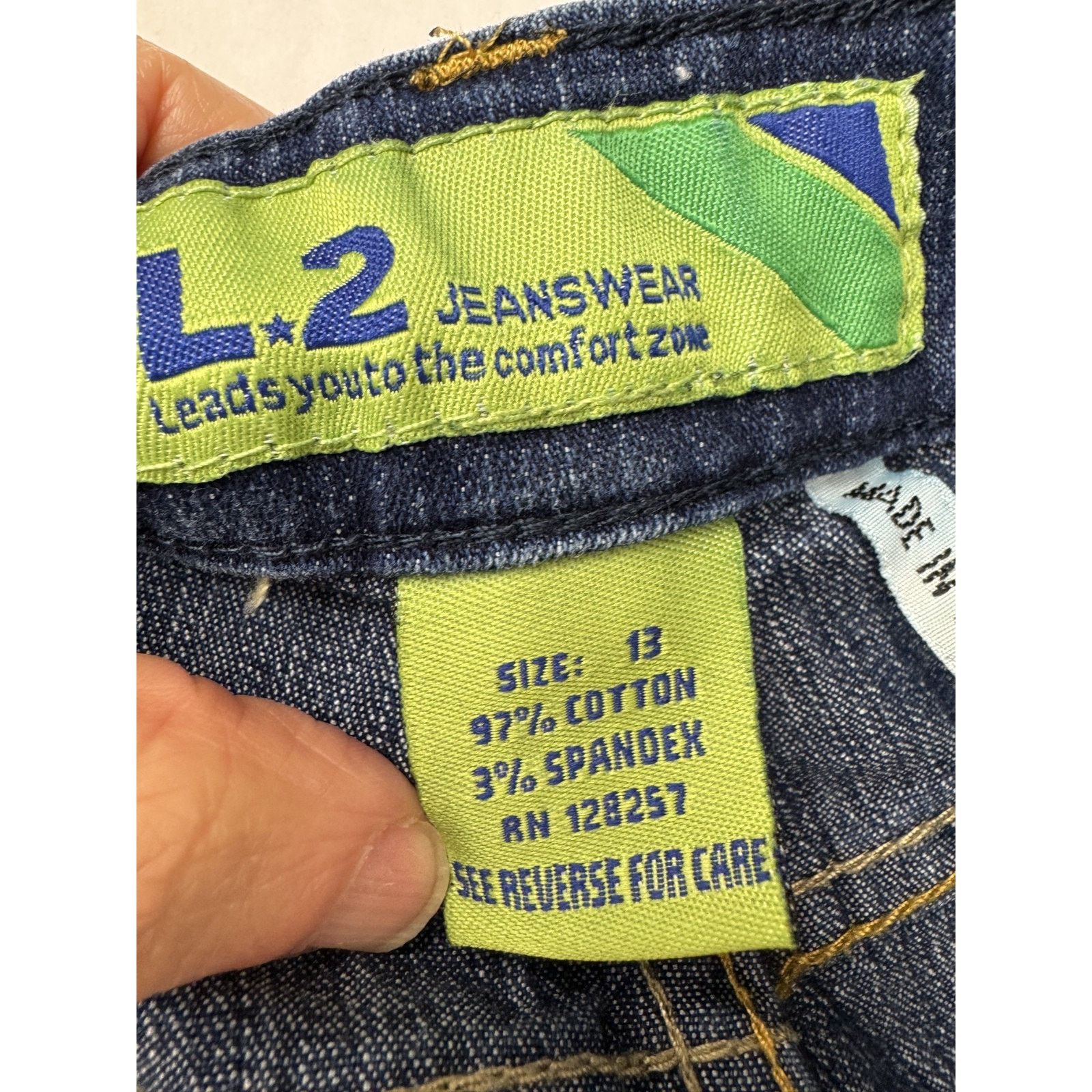 Levi's Vintage Y2K L2 Embellished Butterfly Pocket Levi's Jeans 13 Size 33" - 5 Thumbnail