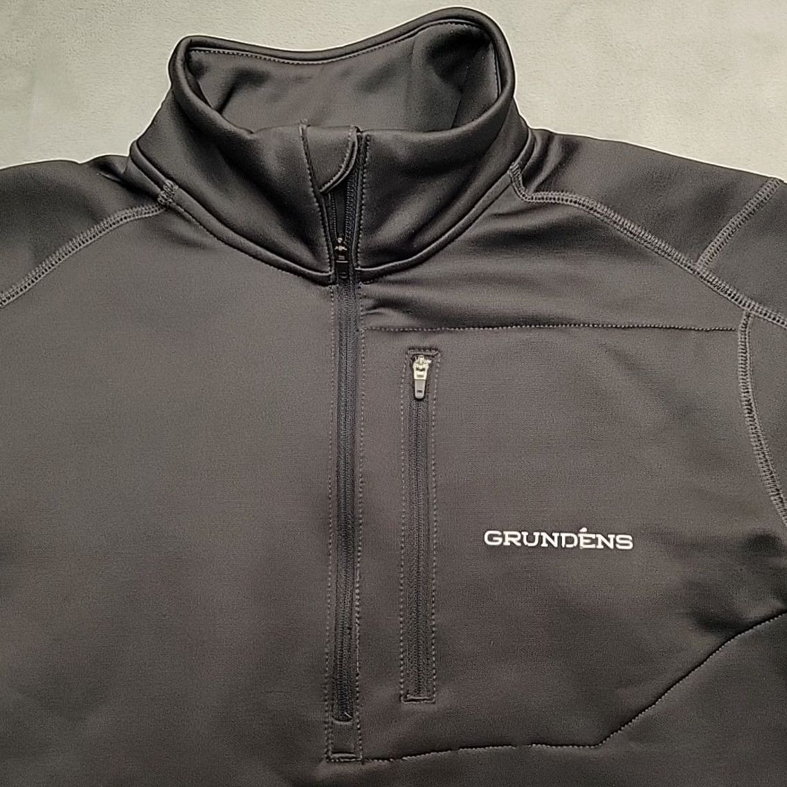 Layer 8 Grundens Shirt Mens M Gray 1/4 Zip Pullover Mid Layer Performance Fishing Fleece Shirt Size US M / EU 48-50 / 2 - 3 Thumbnail