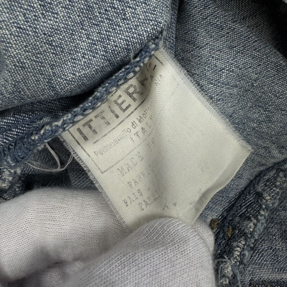Dolce & Gabbana × Vintage Vintage Dolce & Gabbana Y2K Big Logo Washed Denim Jacket Size M / US 6-8 / IT 42-44 - 14 Thumbnail