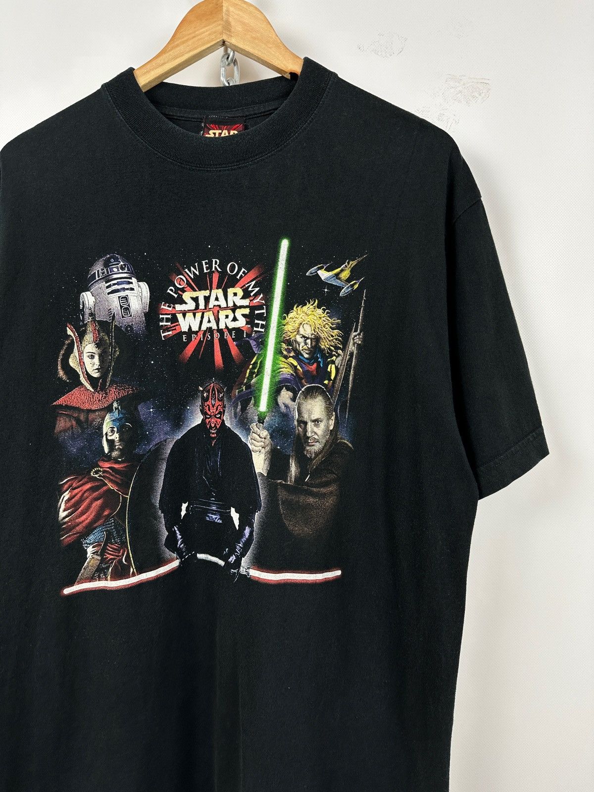Star Wars 1999 Vintage Star Wars Episode 1 Power Of Myth Tour T-Shirt Size US XL / EU 56 / 4 - 5 Thumbnail