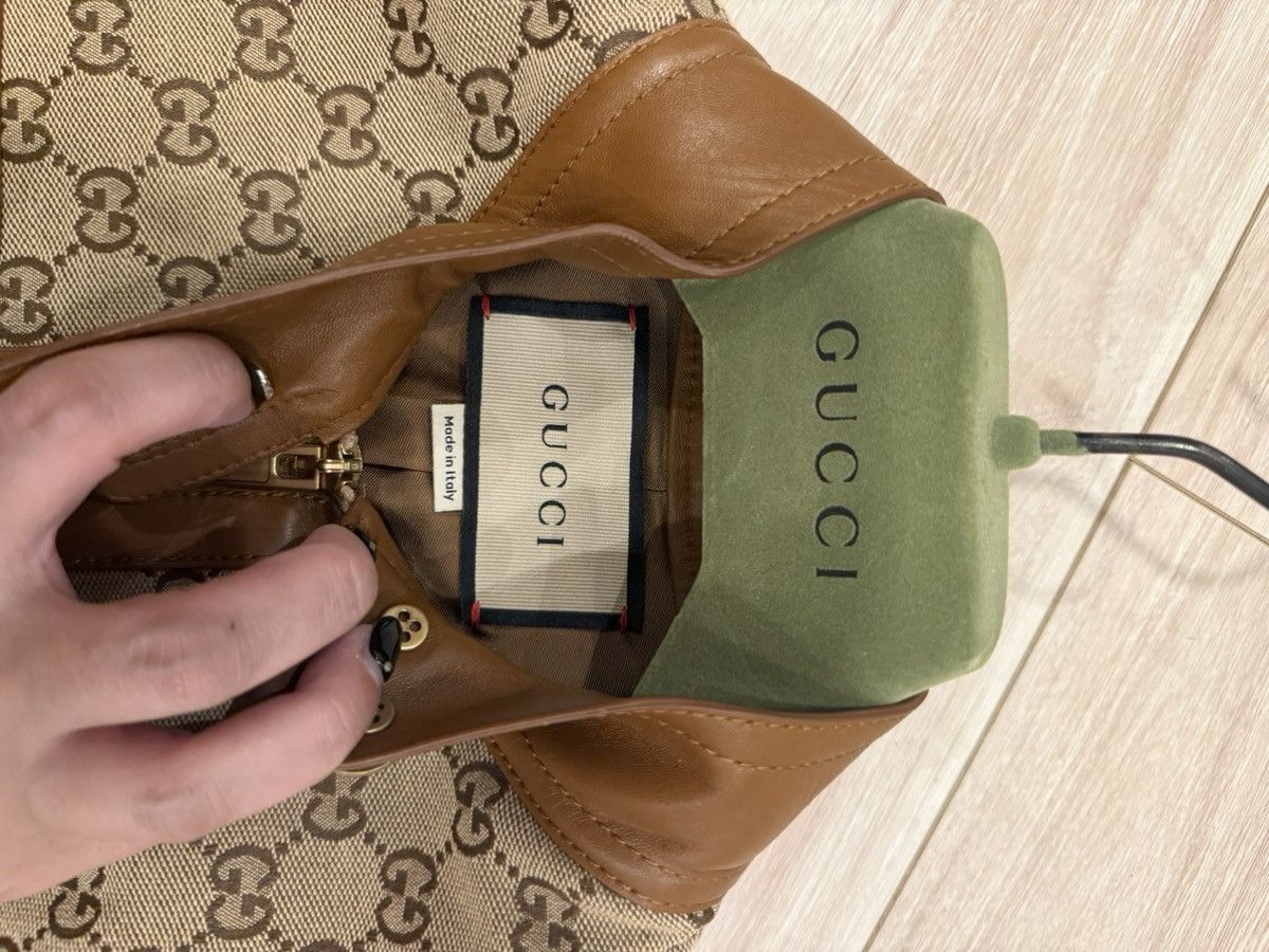 Gucci Gucci GG Canvas Jacket with Leather Trim – Size IT 40 Size S / US 4 / IT 40 - 4 Thumbnail
