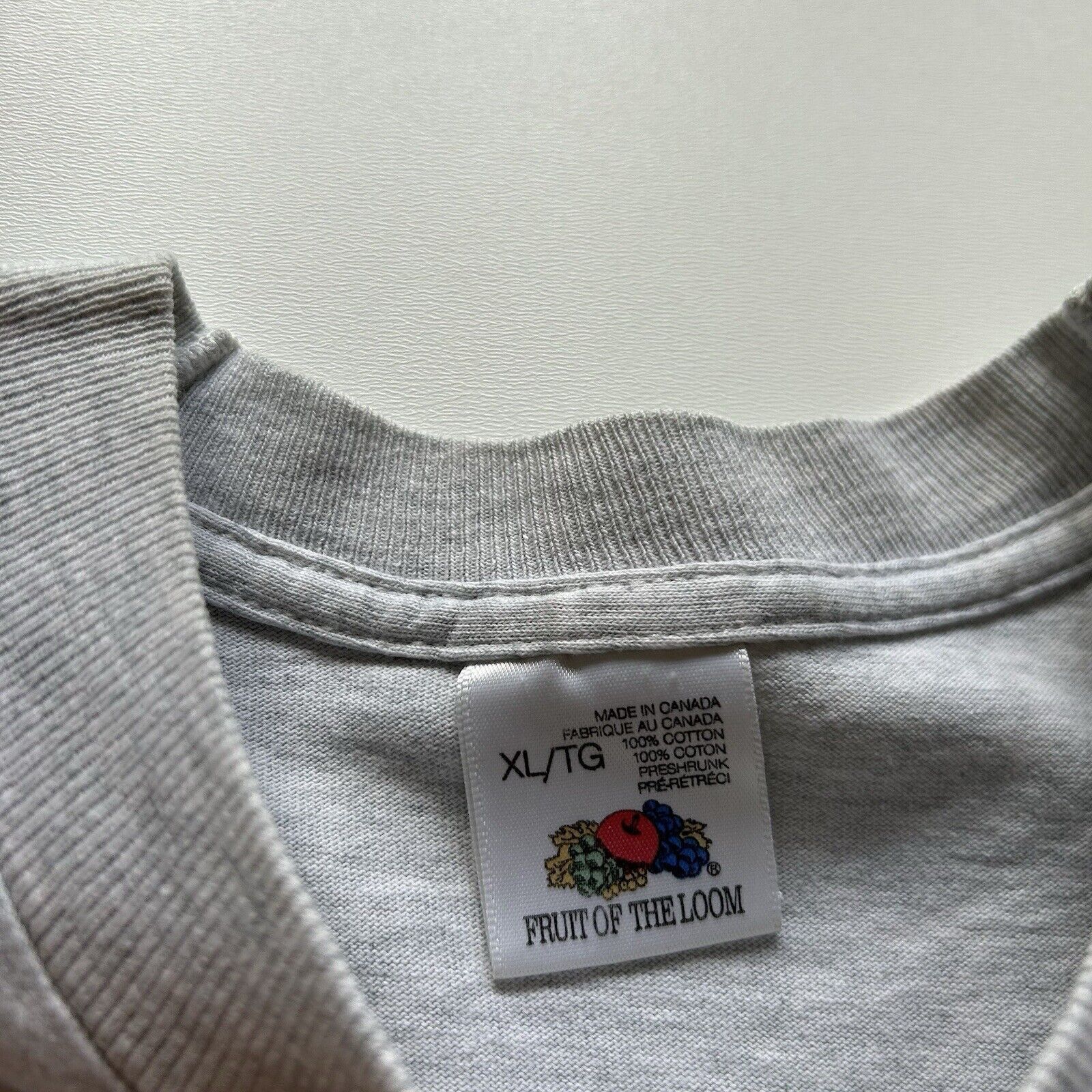Fruit Of The Loom Vintage 90s Fart Funny Graphic T Shirt XL Single Stitch Rare Size US XL / EU 56 / 4 - 3 Thumbnail