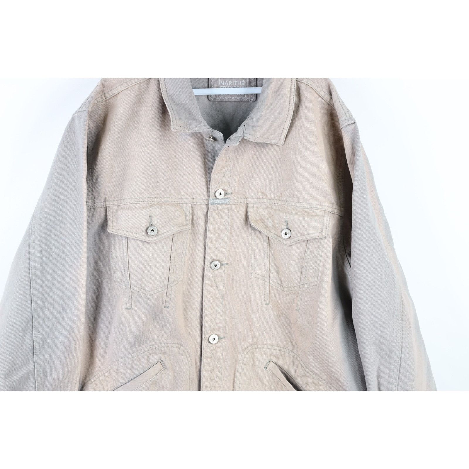 Marithe + Francois Girbaud × Vintage Vintage 90s Marithe Francois Girbaud Denim Trucker Jacket Size US XL / EU 56 / 4 - 3 Thumbnail