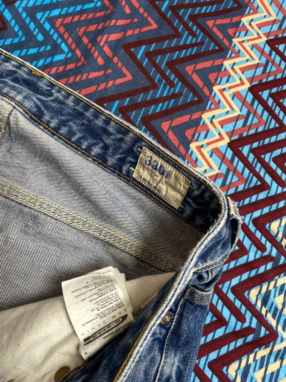 G-Star × Vintage Vintage G-Star Raw Distressed Tapered Jeans G-star 96 Y2K Size US 32 / EU 48 - 2 Thumbnail