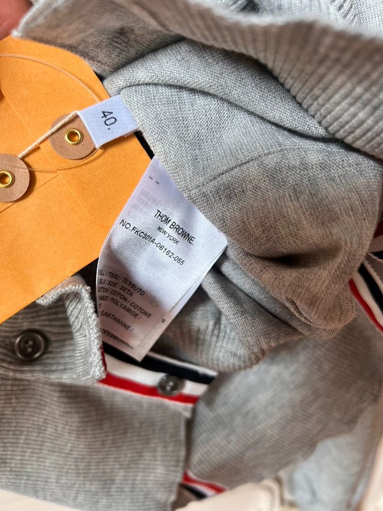 Thom Browne Thom Browne Thin knit cardigan Size US XXS / EU 40 - 4 Thumbnail