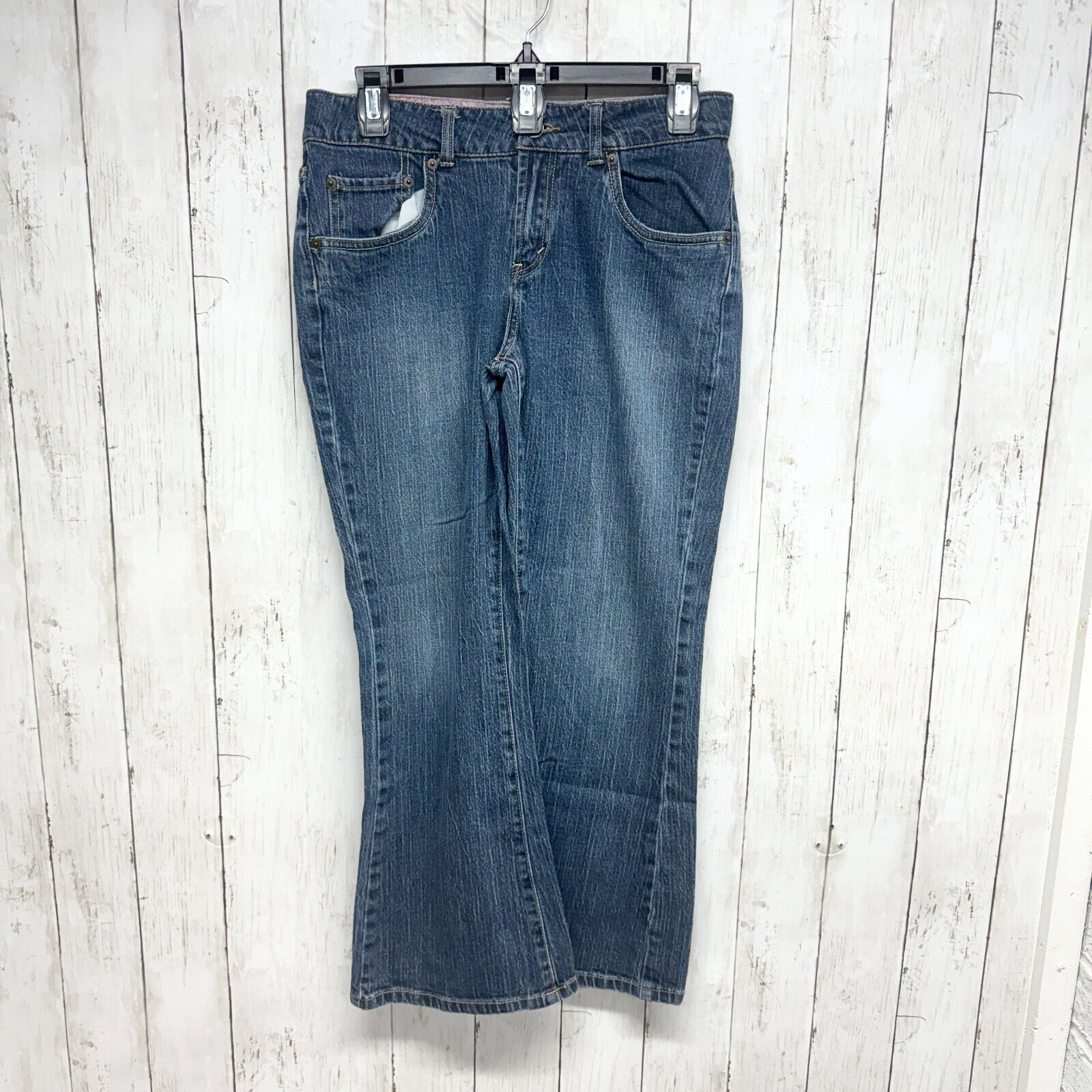 Levi's VTG LEVIS Jeans 14 1/2 517 Flare Pink Tag Cotton Blue Denim Size 36" / US 14 / IT 50 - 1 Thumbnail