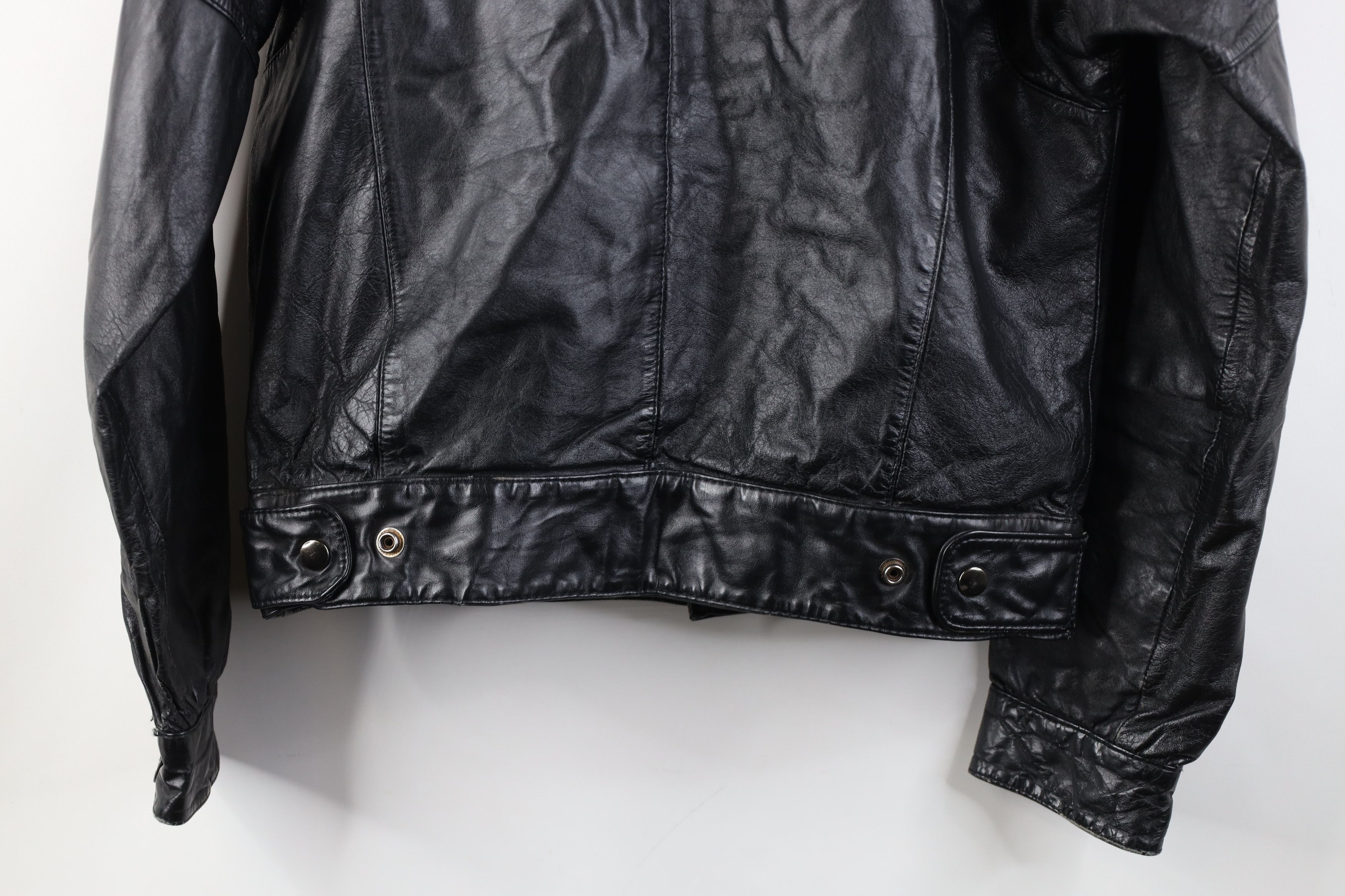 Vintage Vintage 70s 80s Streetwear Leather Cafe Racer Bomber Jacket Size US S / EU 44-46 / 1 - 14 Thumbnail