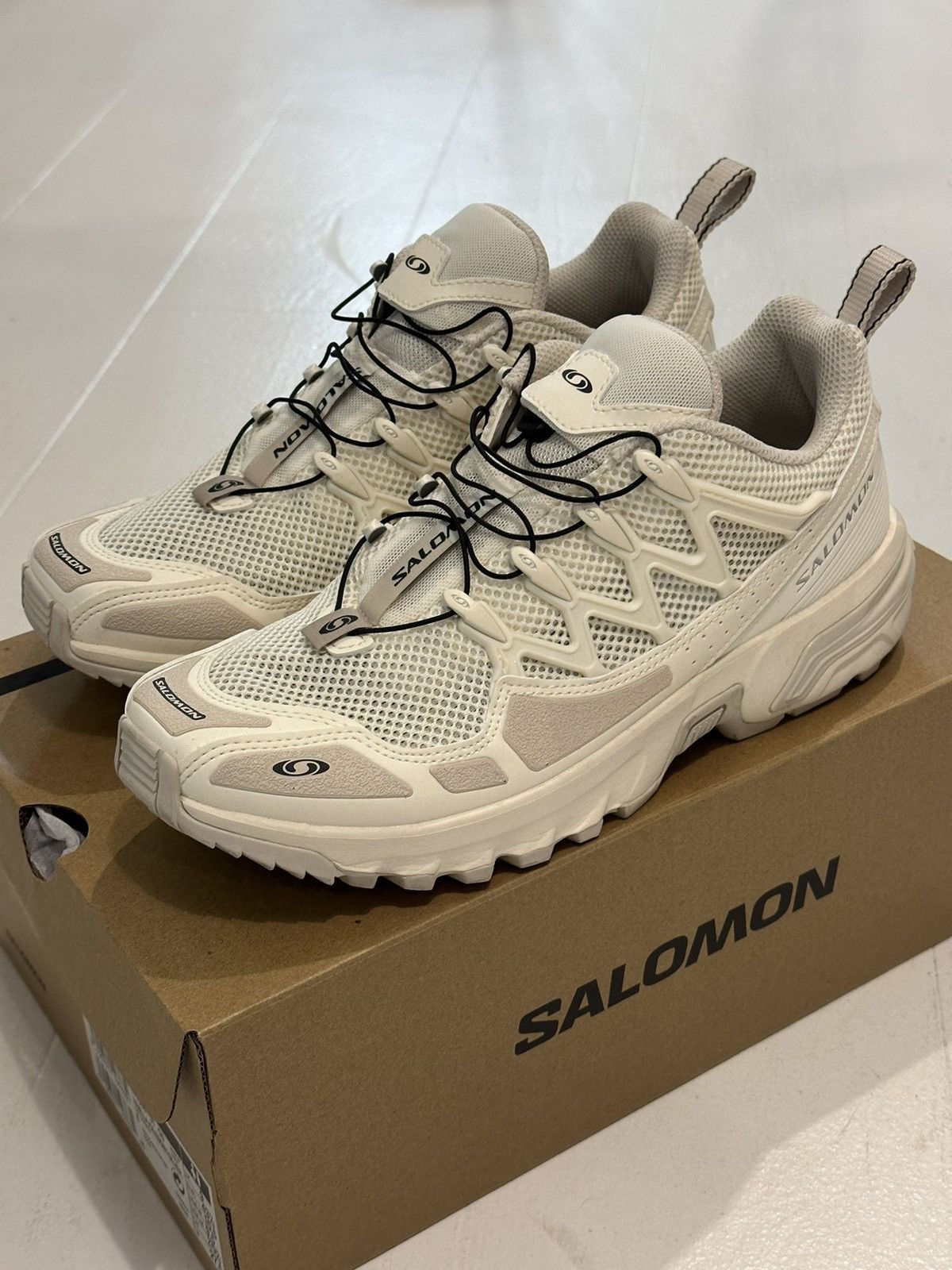 Salomon Salomon ACS + OG Vanilla Ice/Ebony/Silver 9.5US | Grailed
