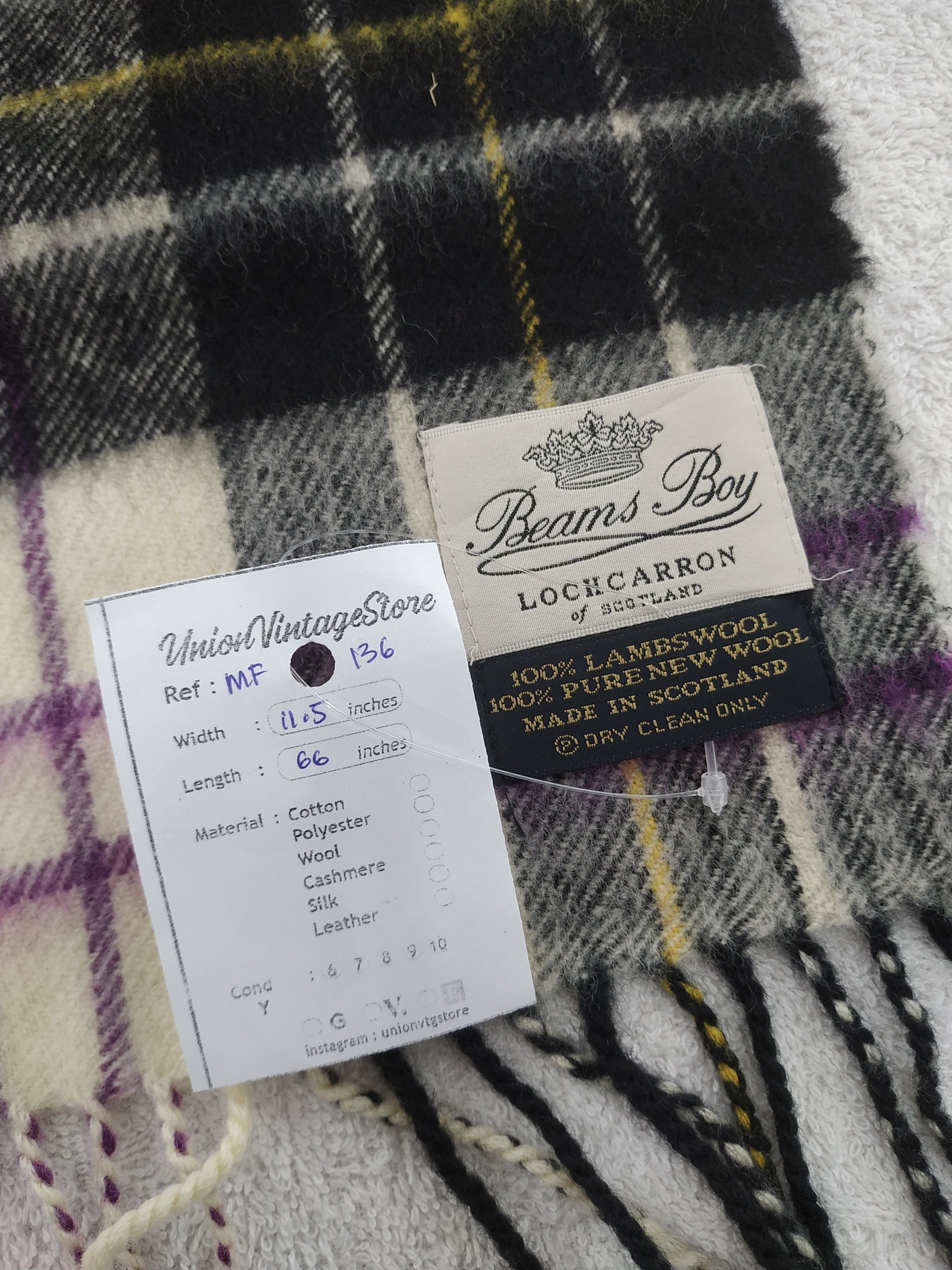 Beams Japan Vintage Beams Scarf/Muffler/Neckwear MF136 Size ONE SIZE - 5 Thumbnail