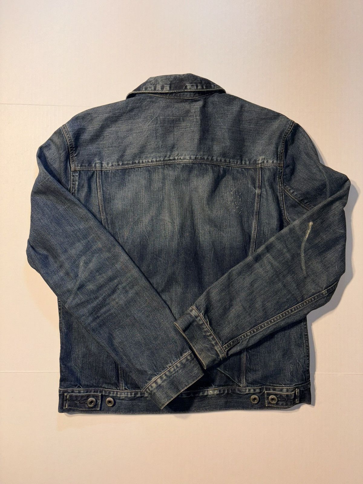 Express Express Jeans Mens Denim Trucker Distressed Jean Jacket Y2K Size US L / EU 52-54 / 3 - 7 Thumbnail