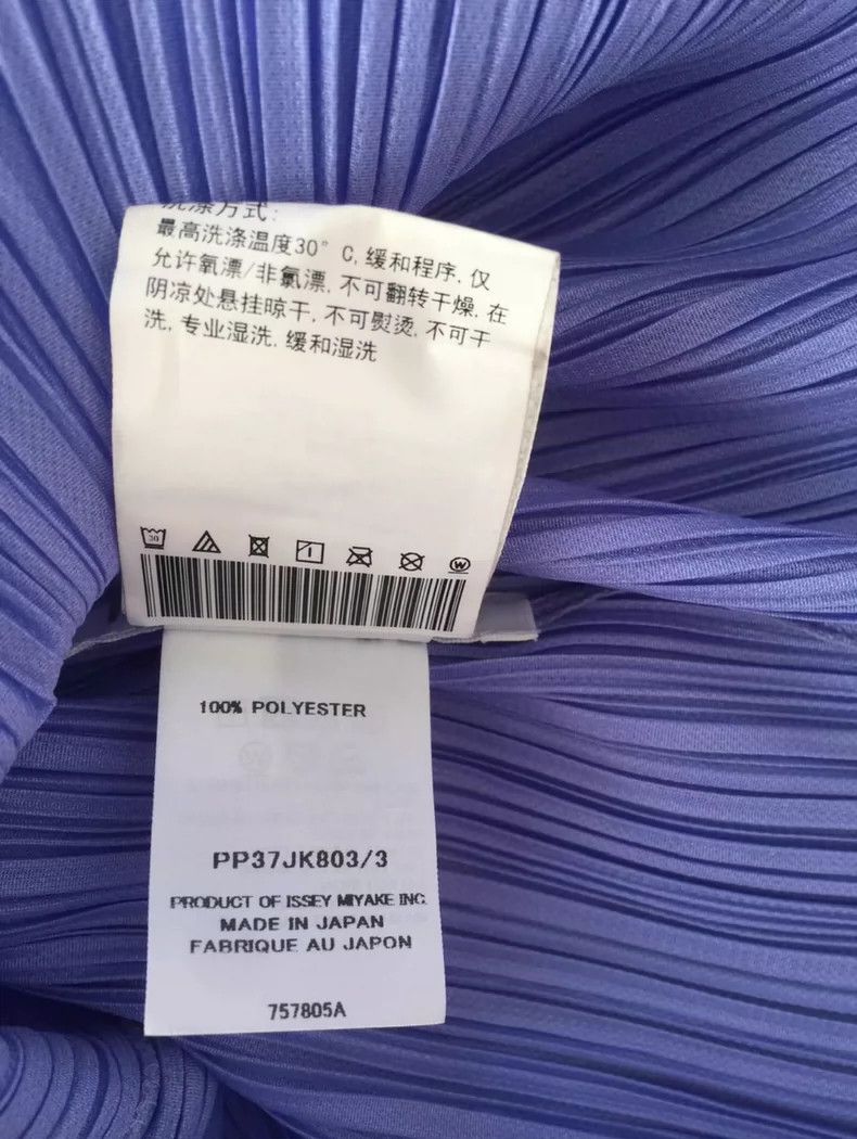 Issey Miyake issey miyake size:3 Blue pleated short sleeves Size XXS / US 00 / IT 34 - 3 Thumbnail