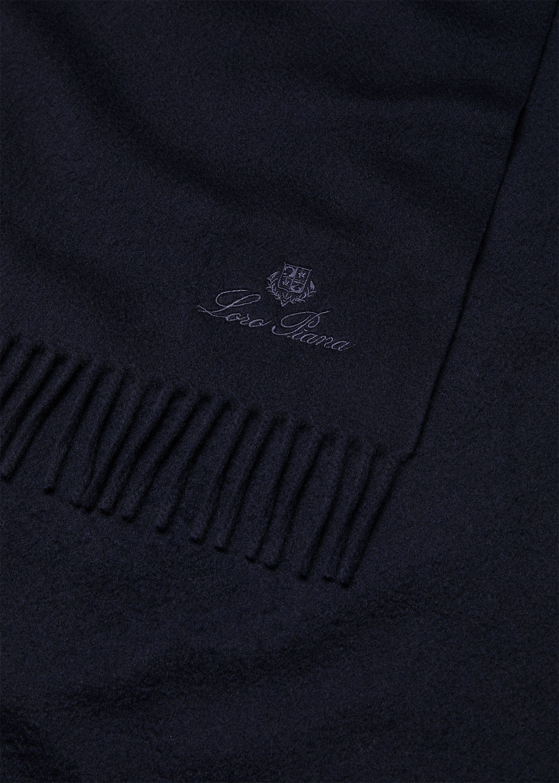 Loro Piana os11x0426 FAN8848 Size: OS / Extra Grande Unita Scarf Blue Size ONE SIZE - 2 Thumbnail