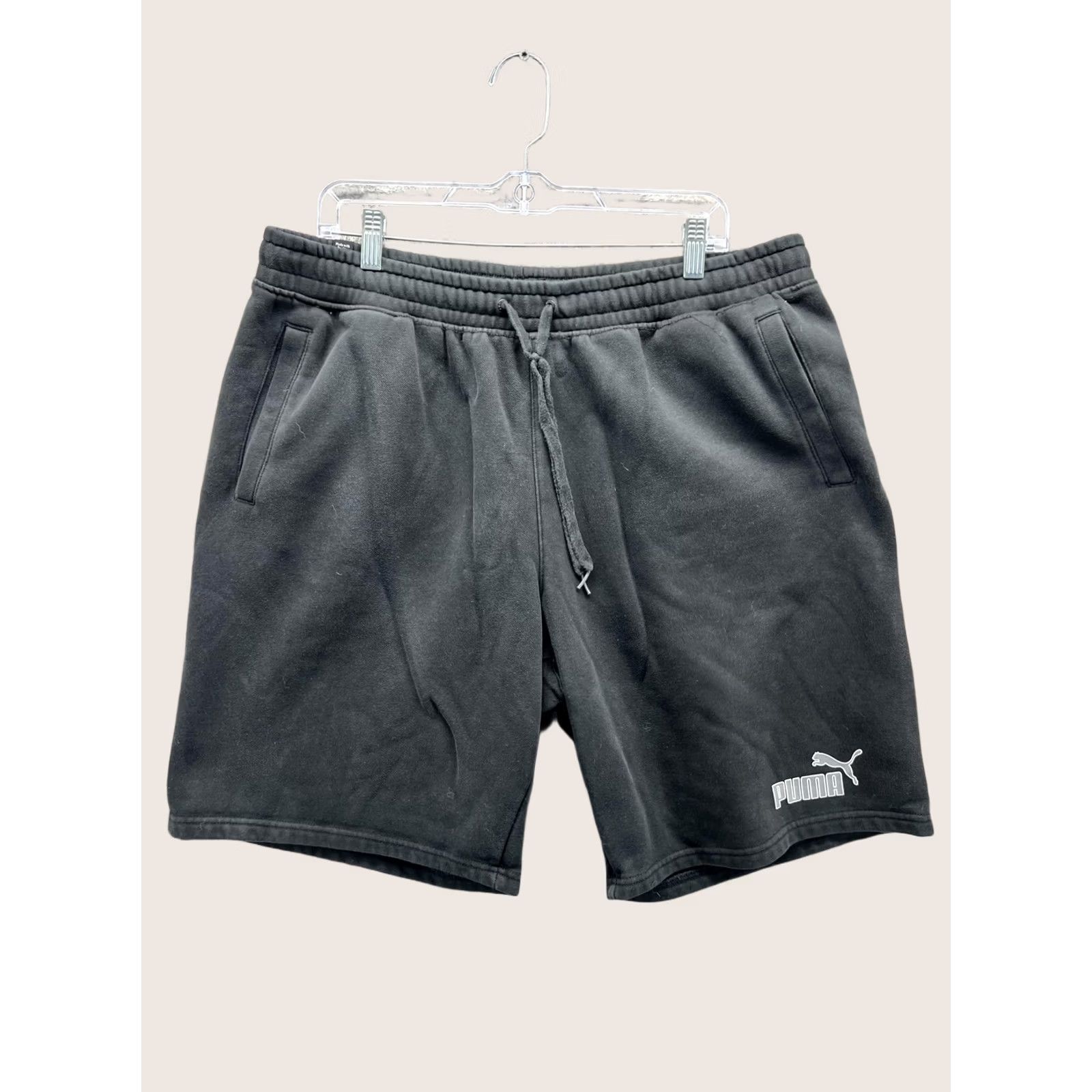 Puma Puma Sweat Shorts Mens XL Black Fleece Gym & Training 9 Inseam Logo Size US 36 / EU 52 - 1 Thumbnail