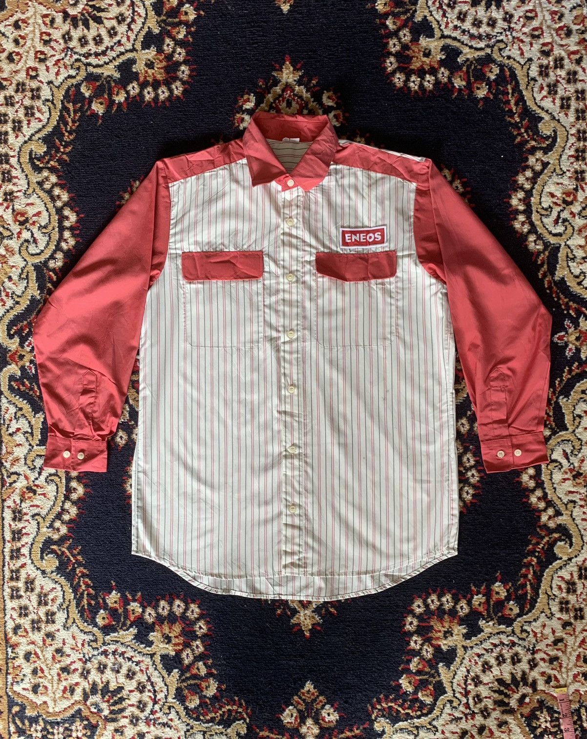 Japanese Brand × Vintage Vintage Eneos Long Sleeve Button Up shirt Size US M / EU 48-50 / 2 - 1 Thumbnail