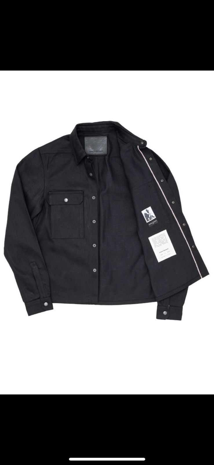 Rick Owens Drkshdw Rick owens made in japan cropped Outershirt selvedge Size US XL / EU 56 / 4 - 1 Thumbnail
