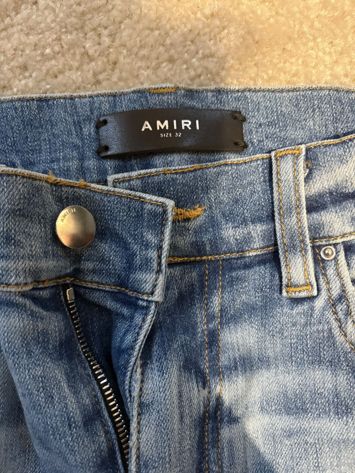 Amiri Amiri distressed jeans Size US 32 / EU 48 - 3 Thumbnail