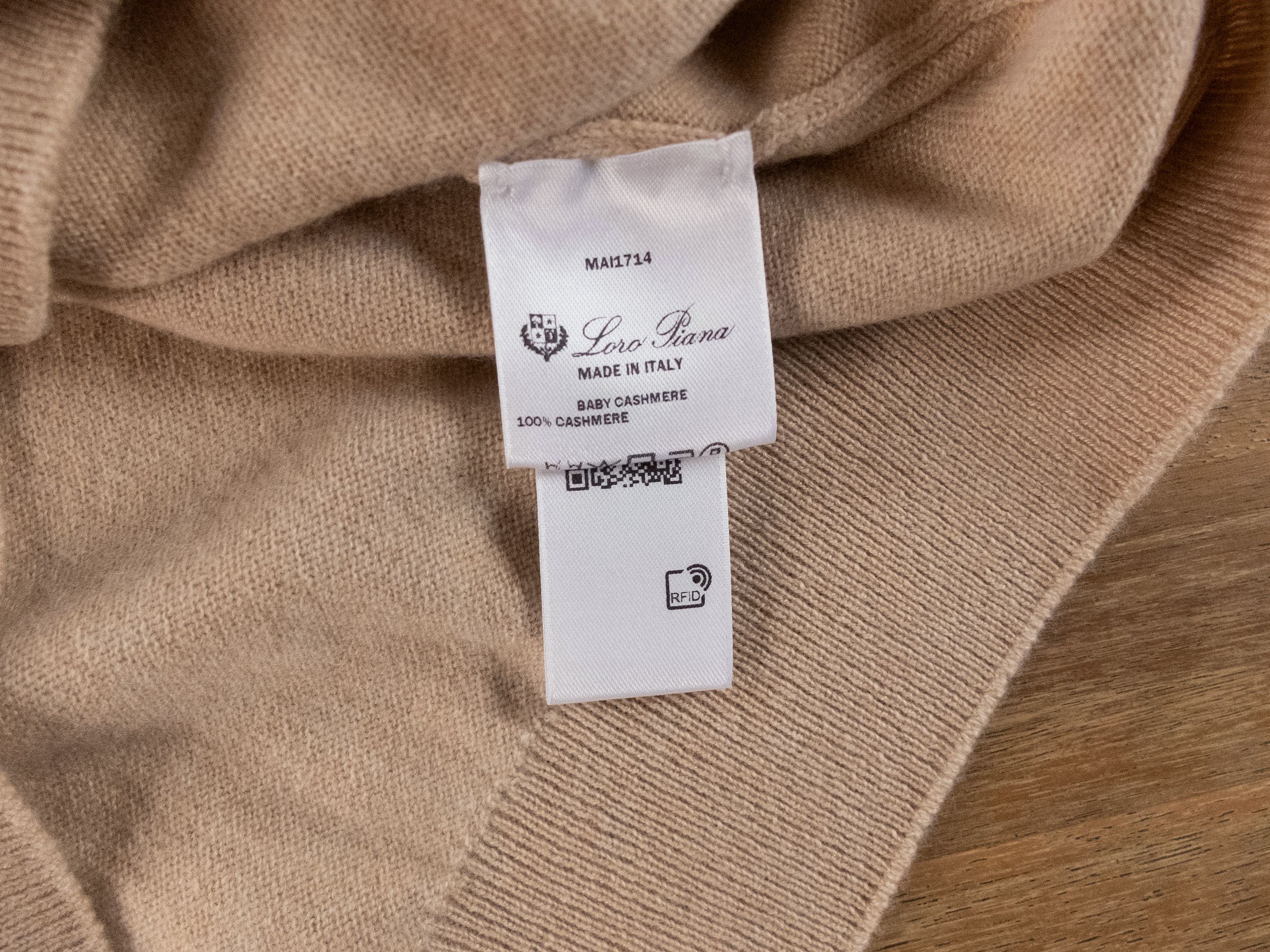Loro Piana LORO PIANA beige baby cashmere crewneck sweater 40 Size S / US 4 / IT 40 - 7 Thumbnail