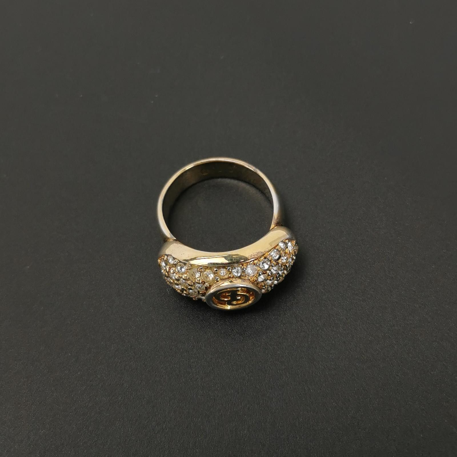 Dior Dior Crystal Letter CD Vintage Ring Size 14 -z2505 Size ONE SIZE - 6 Thumbnail