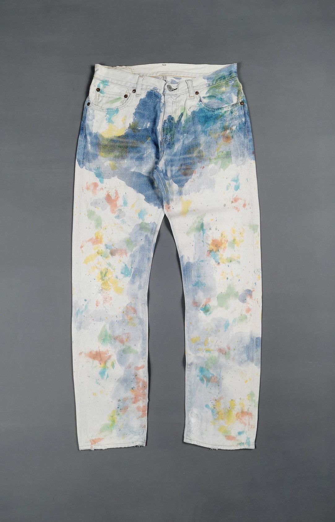 Japanese Brand RNA Japan Water Paint Denim Jeans Size US 30 / EU 46 - 1 Thumbnail