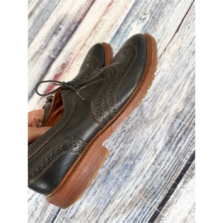 Allen Edmonds Allen Edmonds Men's Black Leather Wingtip Brogues - Classic Size US 12 / EU 45 - 8 Thumbnail