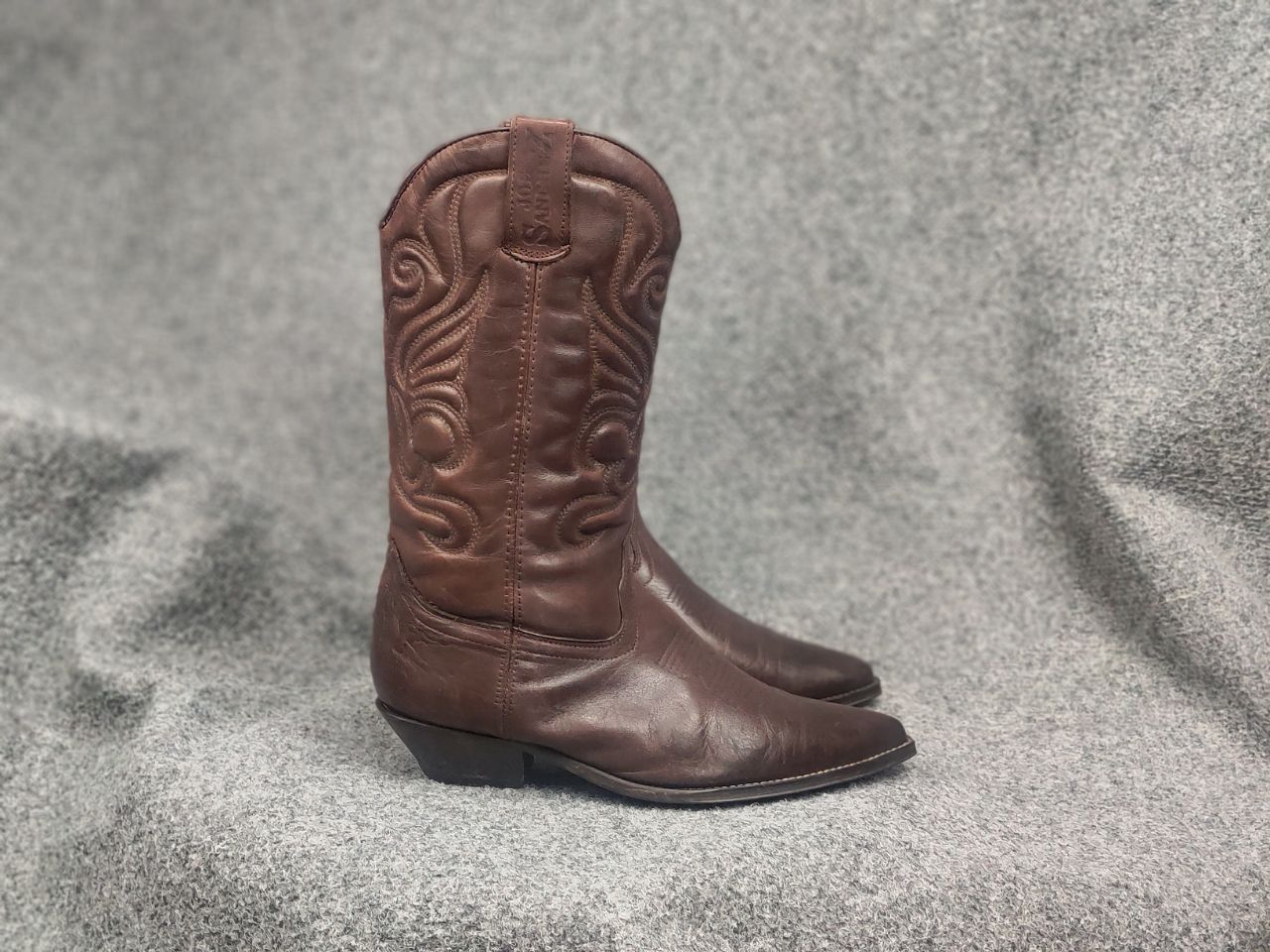 Sancho Boots Vintage 90's Joe Sanchez Leather Logo Western Cowboy Boots Size US 8 / EU 41 - 3 Thumbnail