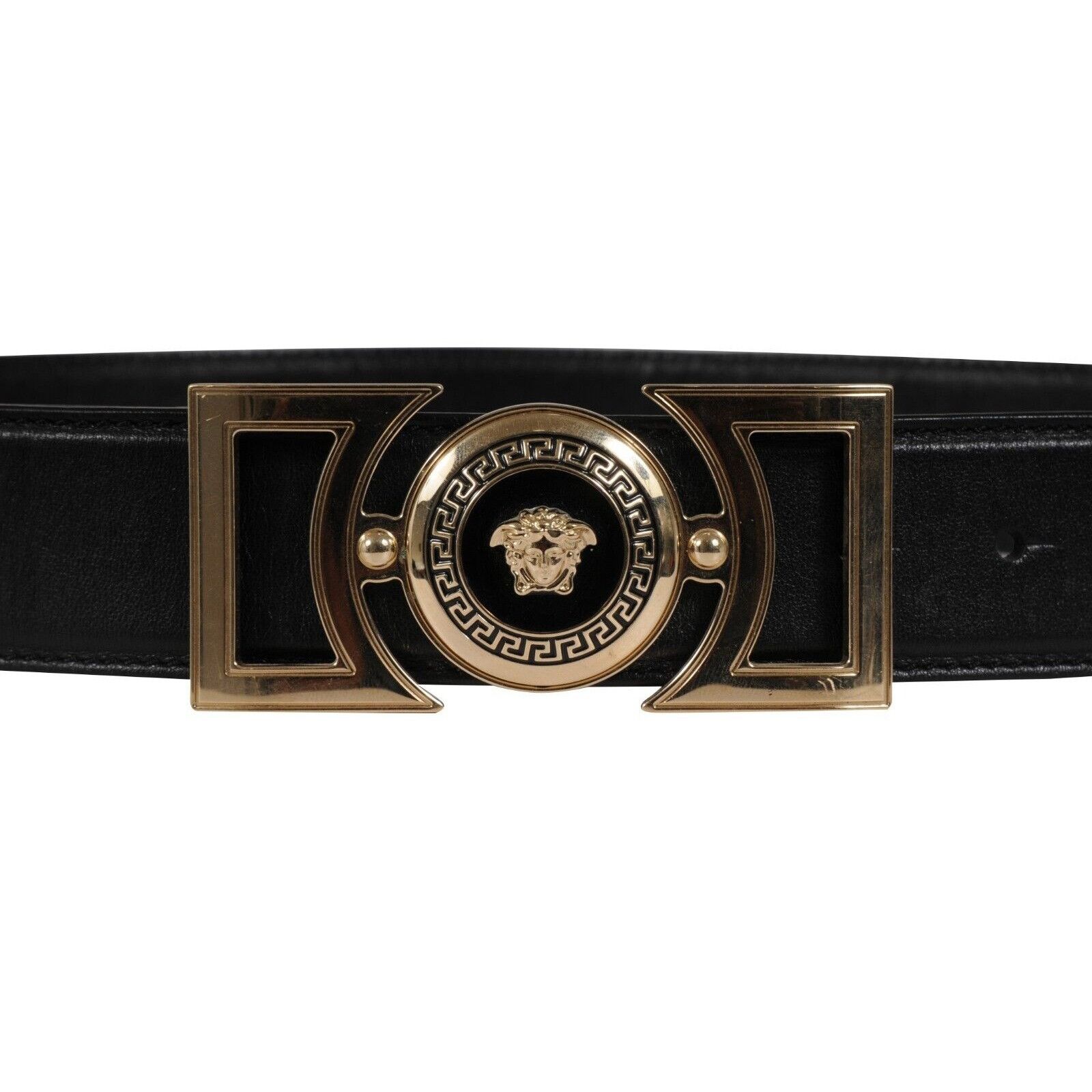 Versace Vanitas Medusa Head Buckle Belt 85 34 Black Size 34 - 11 Thumbnail