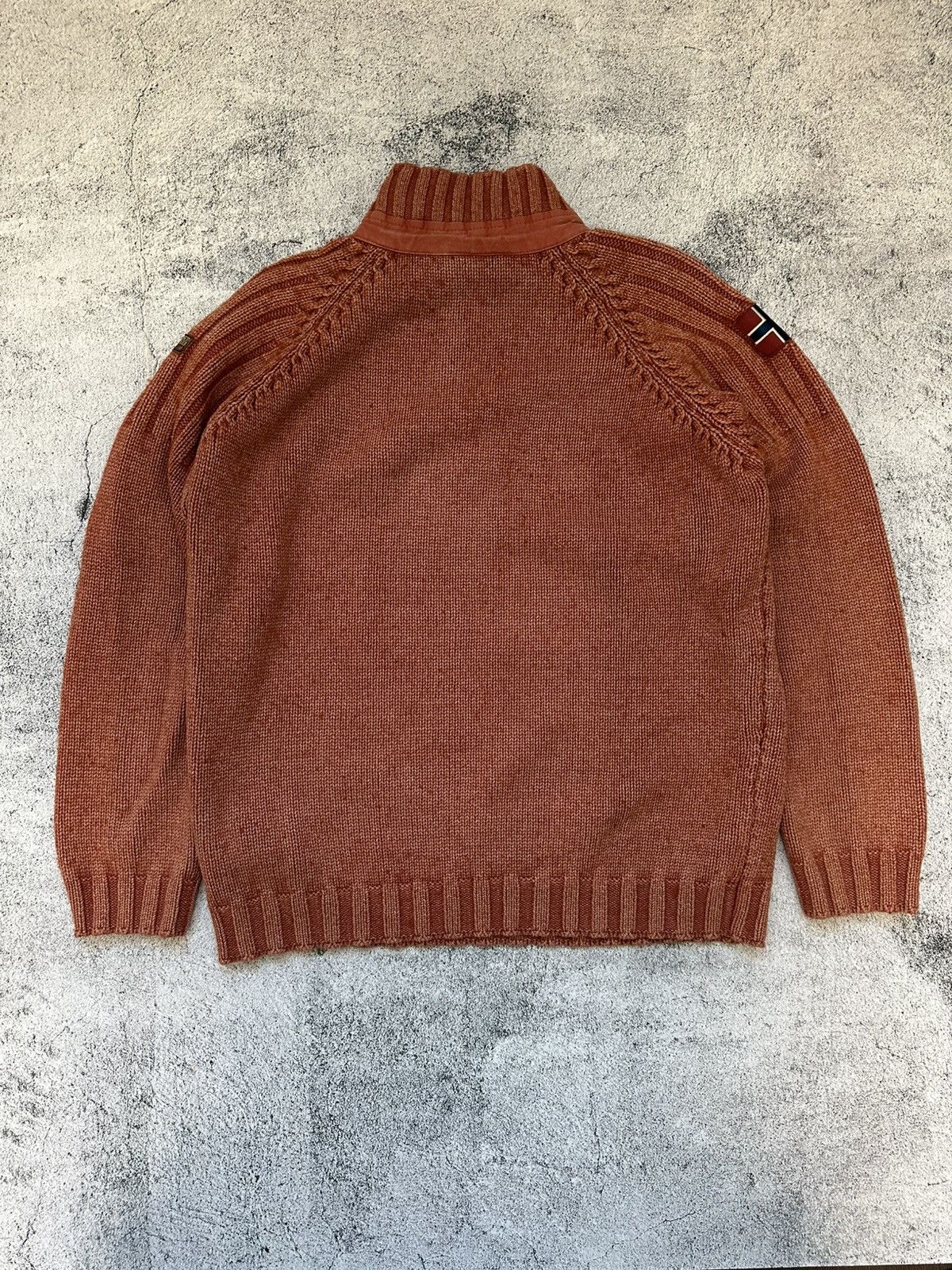 Napapijri Napapijri Heavyweight 1/4 Zip Sweater Made In Italy Size US L / EU 52-54 / 3 - 14 Thumbnail
