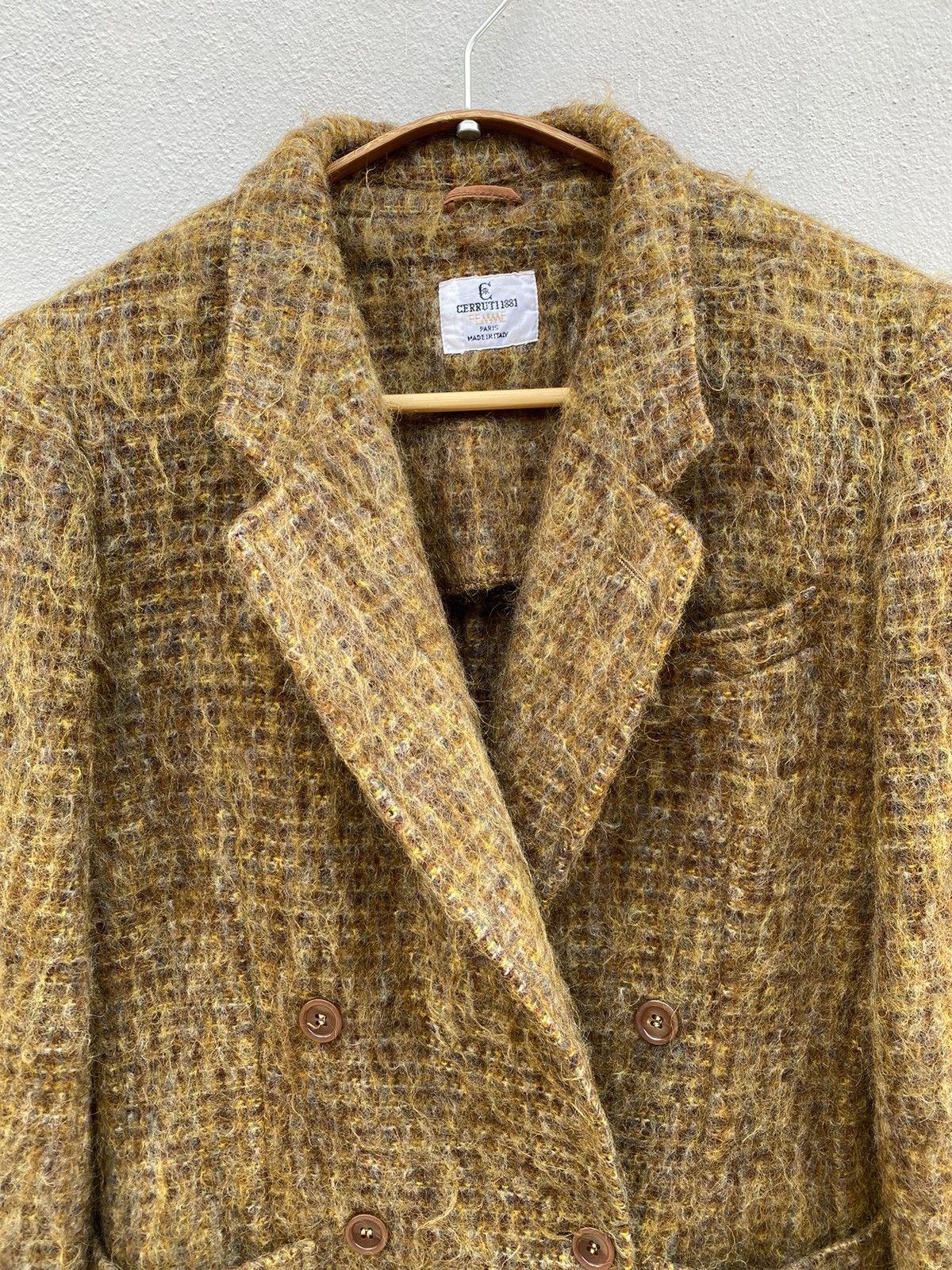 Cerruti 1881 × Designer Vintage CERRUTI 1881 Female Wool / Short Mohair Blazer Size S / US 4 / IT 40 - 8 Thumbnail