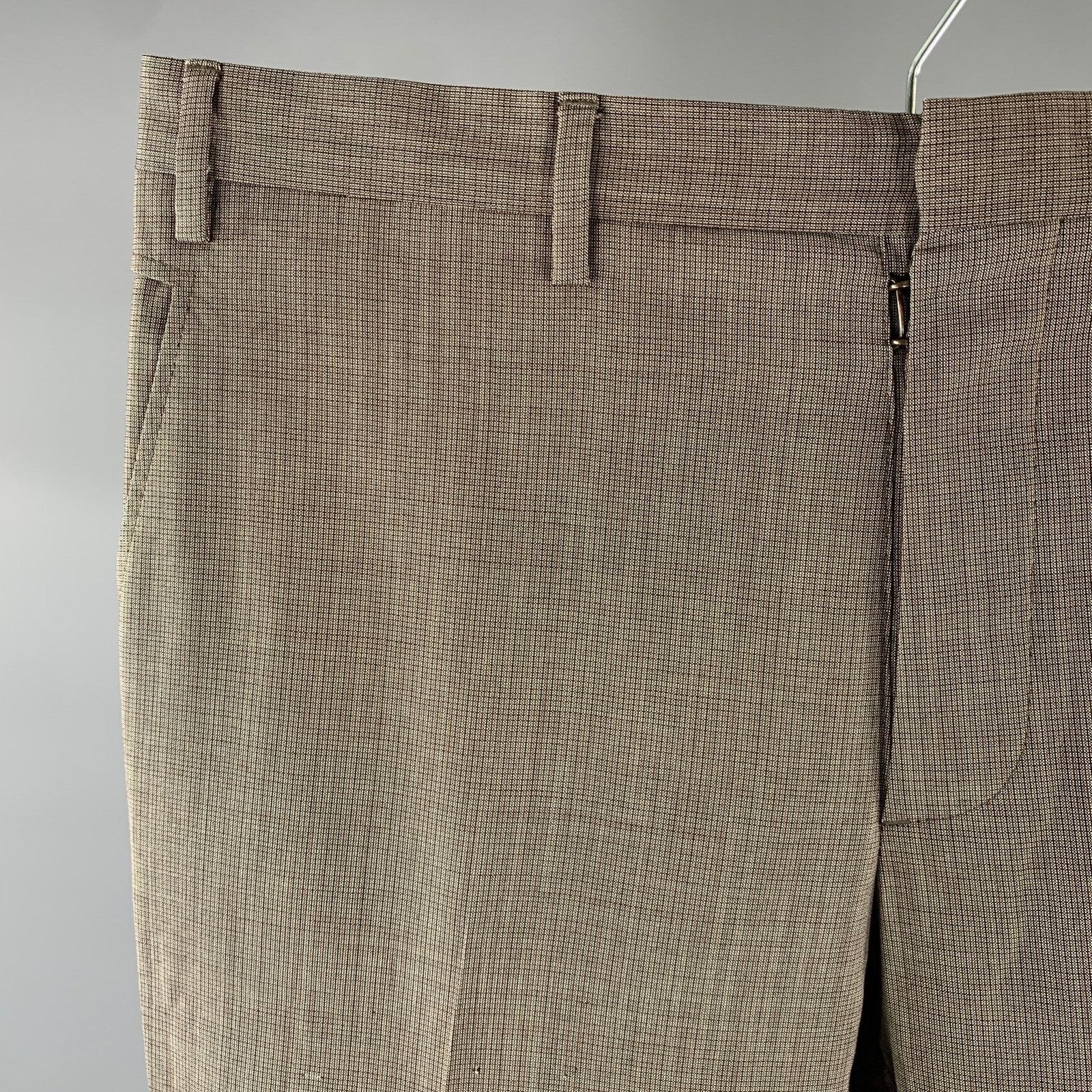 Maison Margiela Size 34 Grey Orange Wool Button Fly Dress Pants Size US 34 / EU 50 - 2 Thumbnail