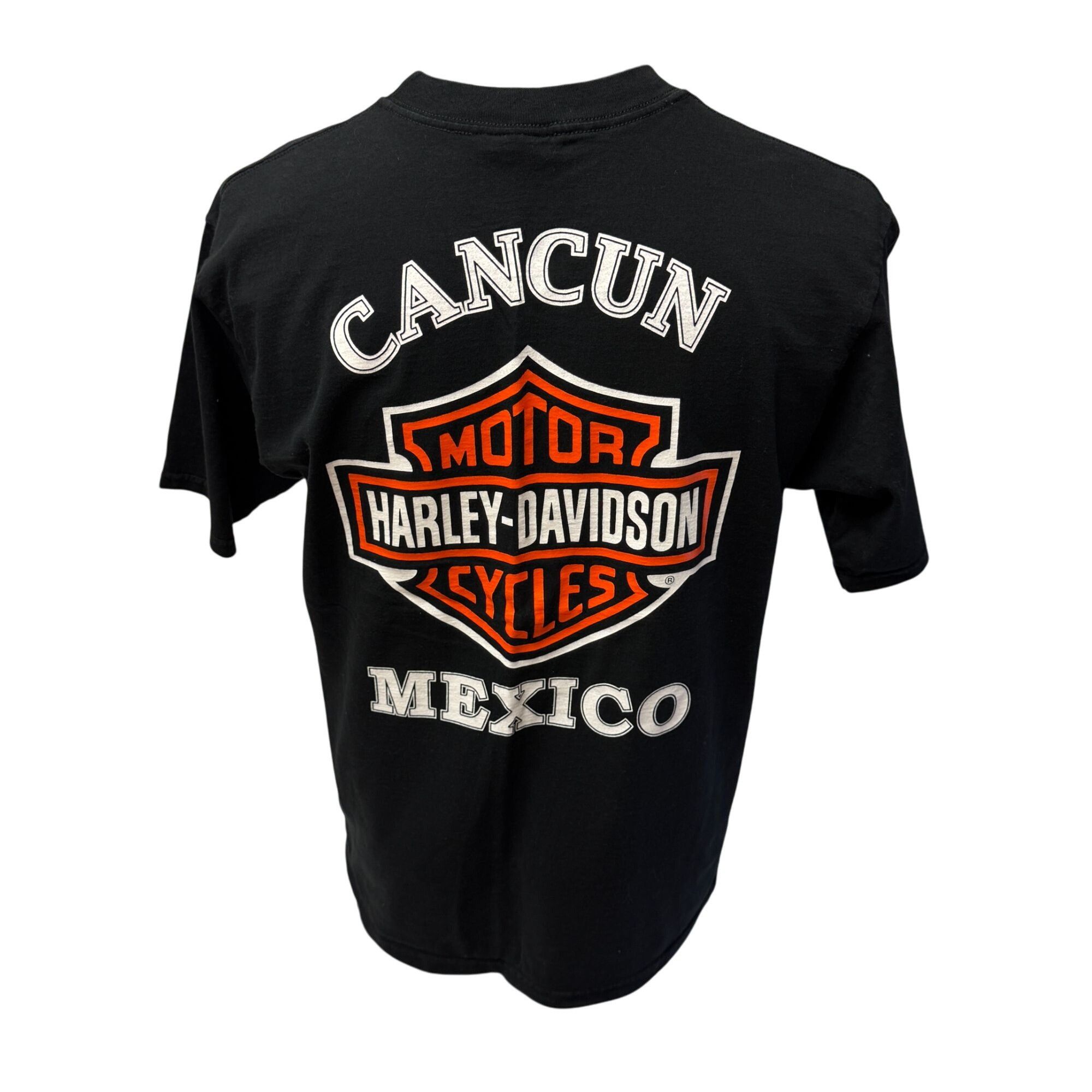Harley Davidson HARLEY DAVIDSON Motorcycle SHIELD Logo CANCUN MEXICO T Shirt Size US L / EU 52-54 / 3 - 4 Thumbnail
